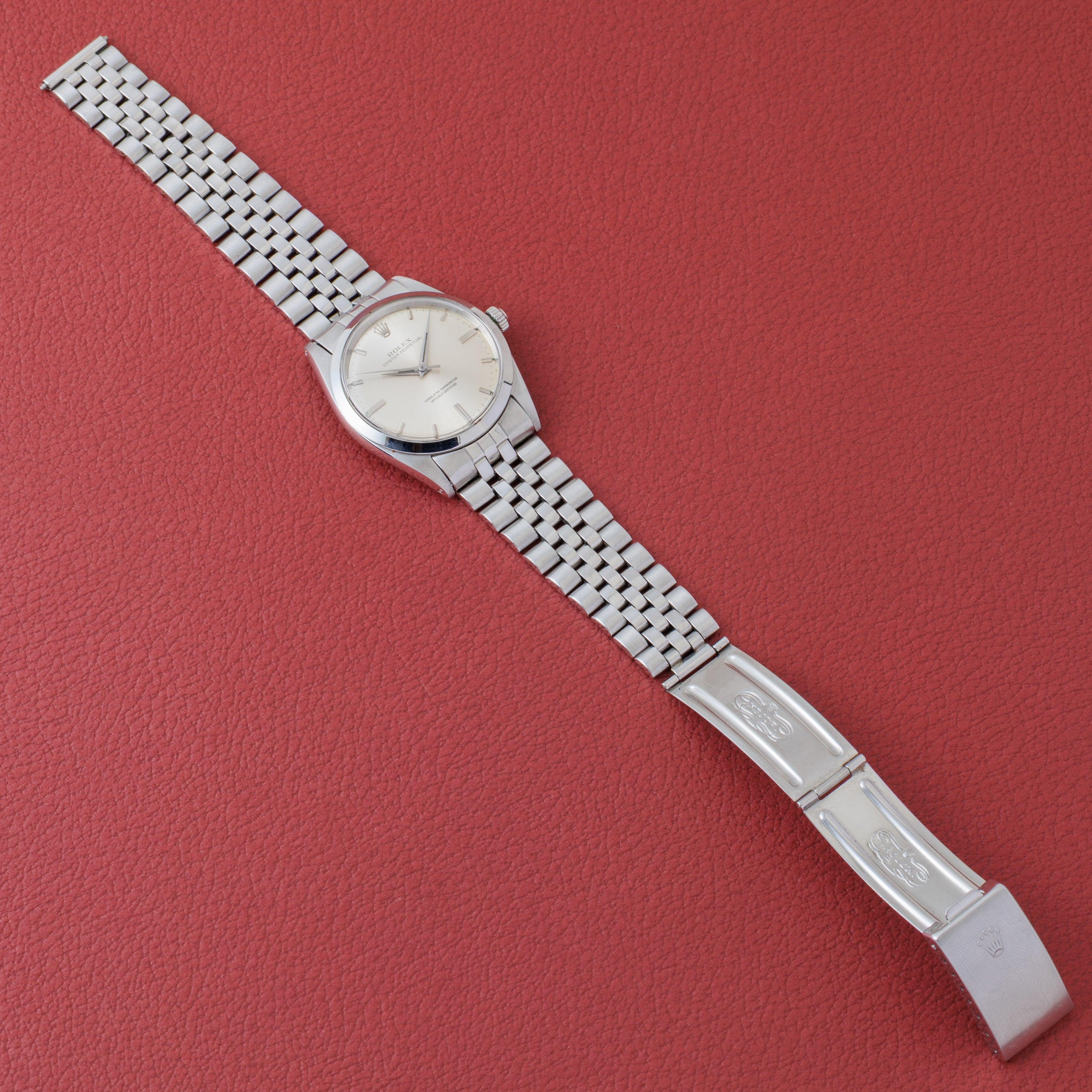 ロレックス オイスターパーペチュアル35㎜ 1964年製 Ref.1018 ビッグケース シルバーダイヤル 純正ジュビリーブレス付き