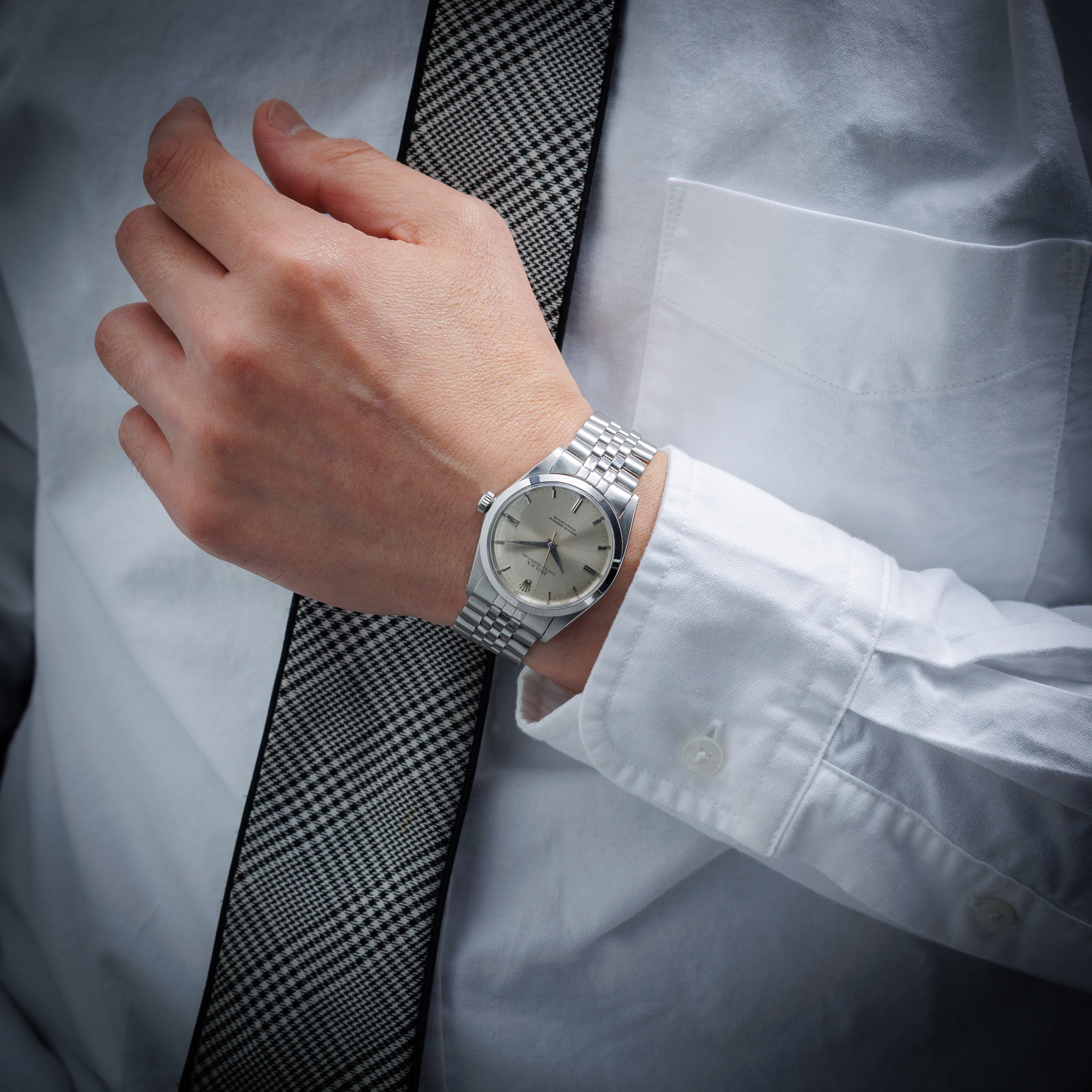 ロレックス オイスターパーペチュアル35㎜ 1964年製 Ref.1018 ビッグケース シルバーダイヤル 純正ジュビリーブレス付き