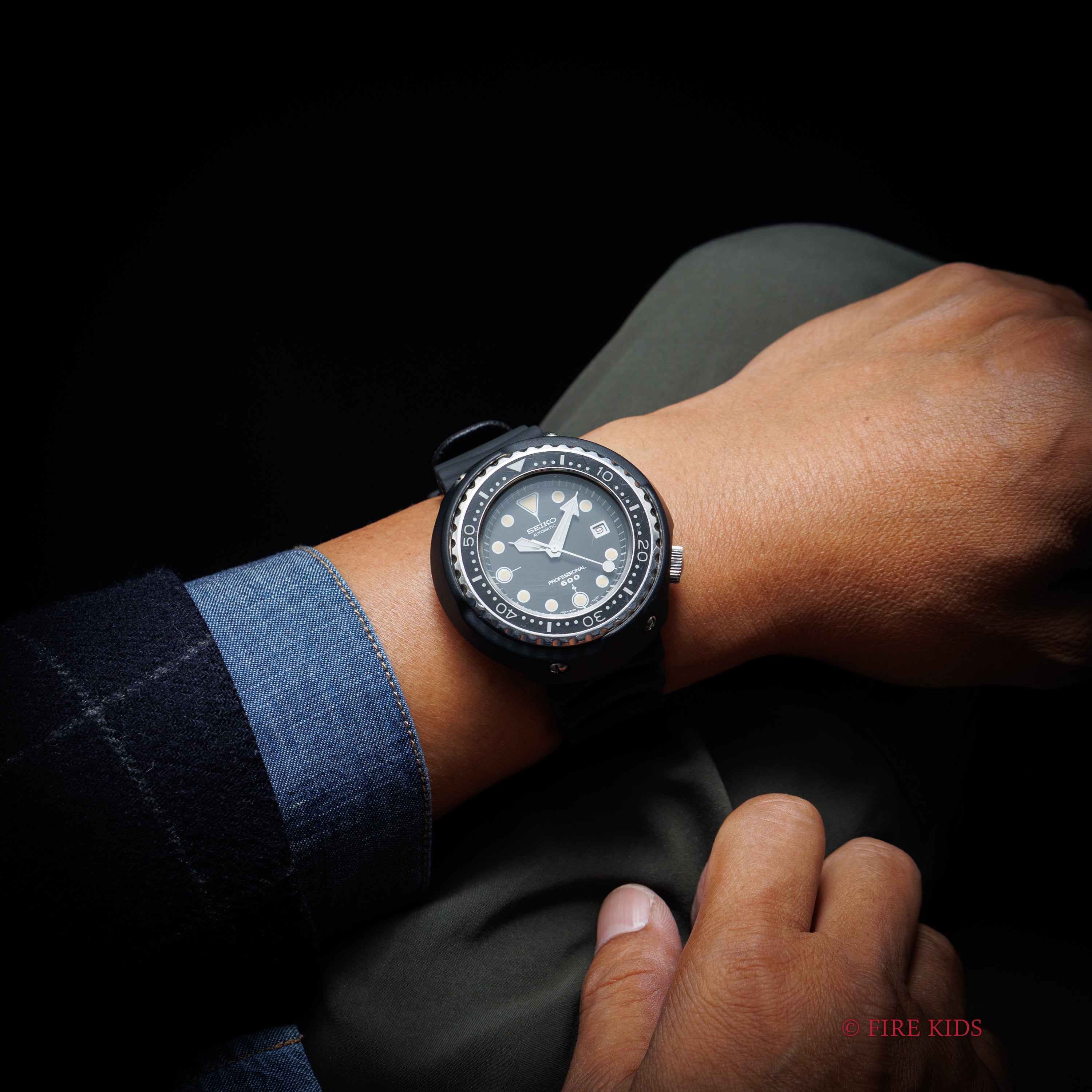 セイコー 600mプロフェショナルダイバー初期型 1975年製 Ref.6159-7010 元祖 ツナ缶 10振動自動巻