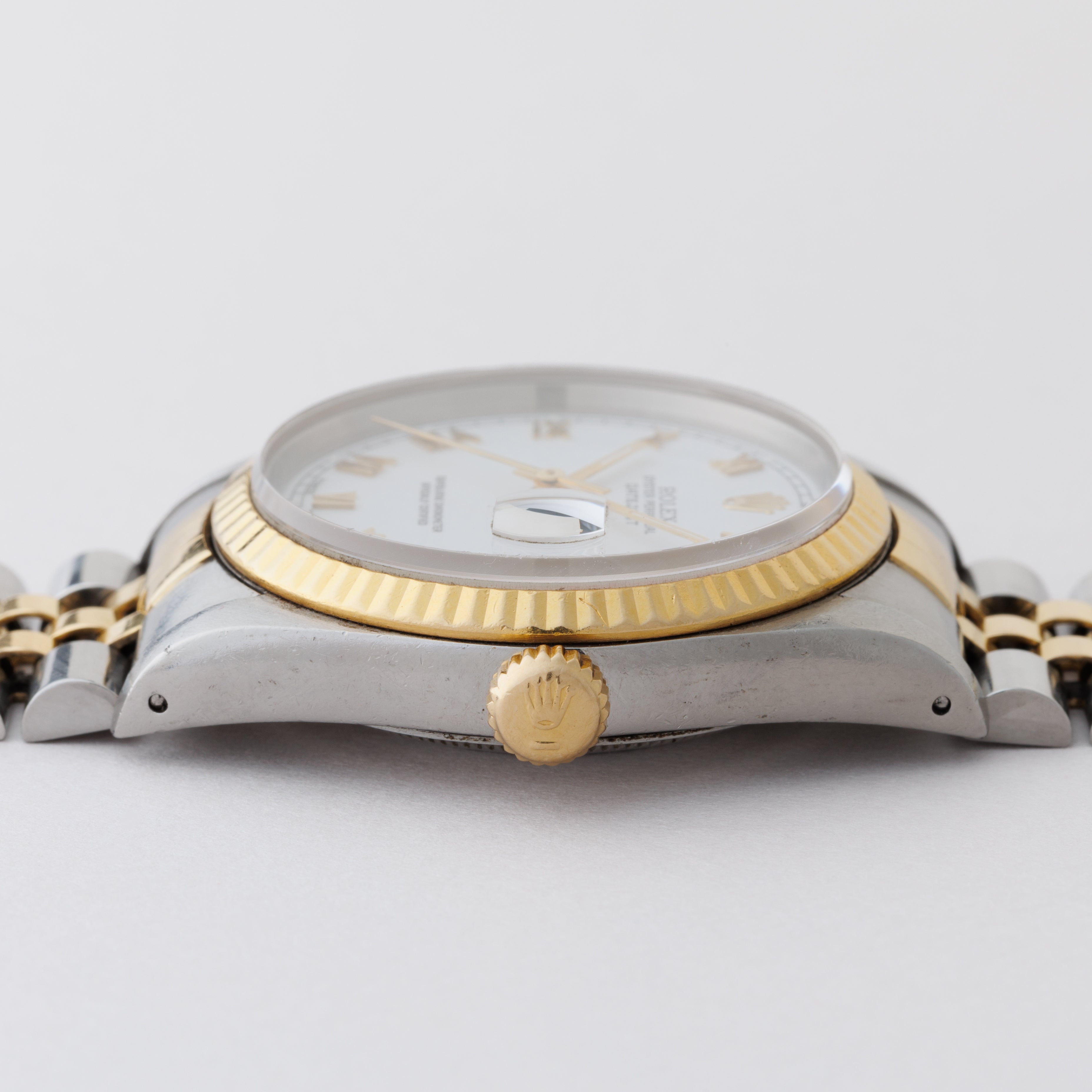 ロレックス デイトジャスト コンビ 1991年製 Ref.16233 ホワイトローマンダイヤル