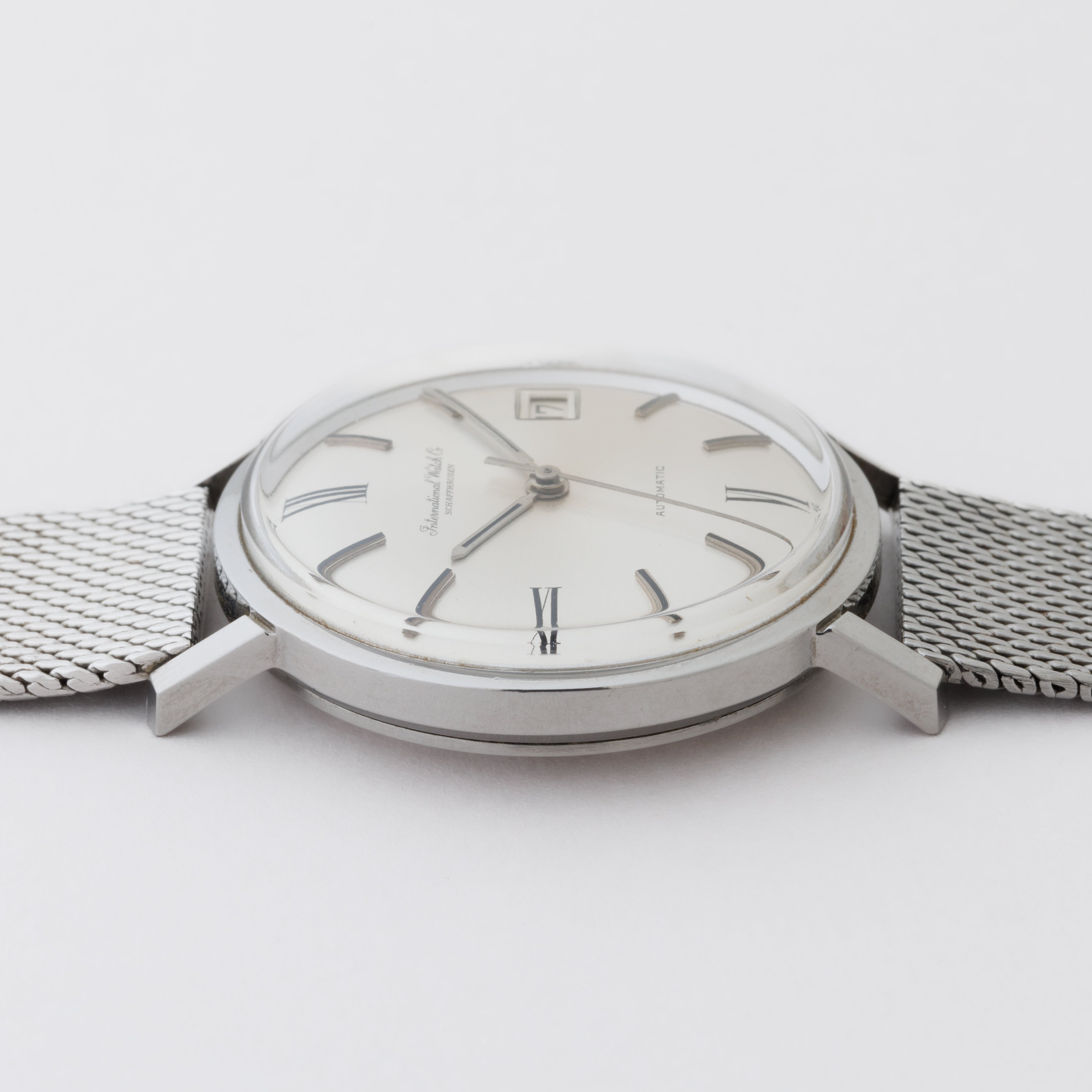 IWC ラウンドケース 1964年製 Ref.808A 純正メッシュブレス ペラトン式自動巻き Cal.8541