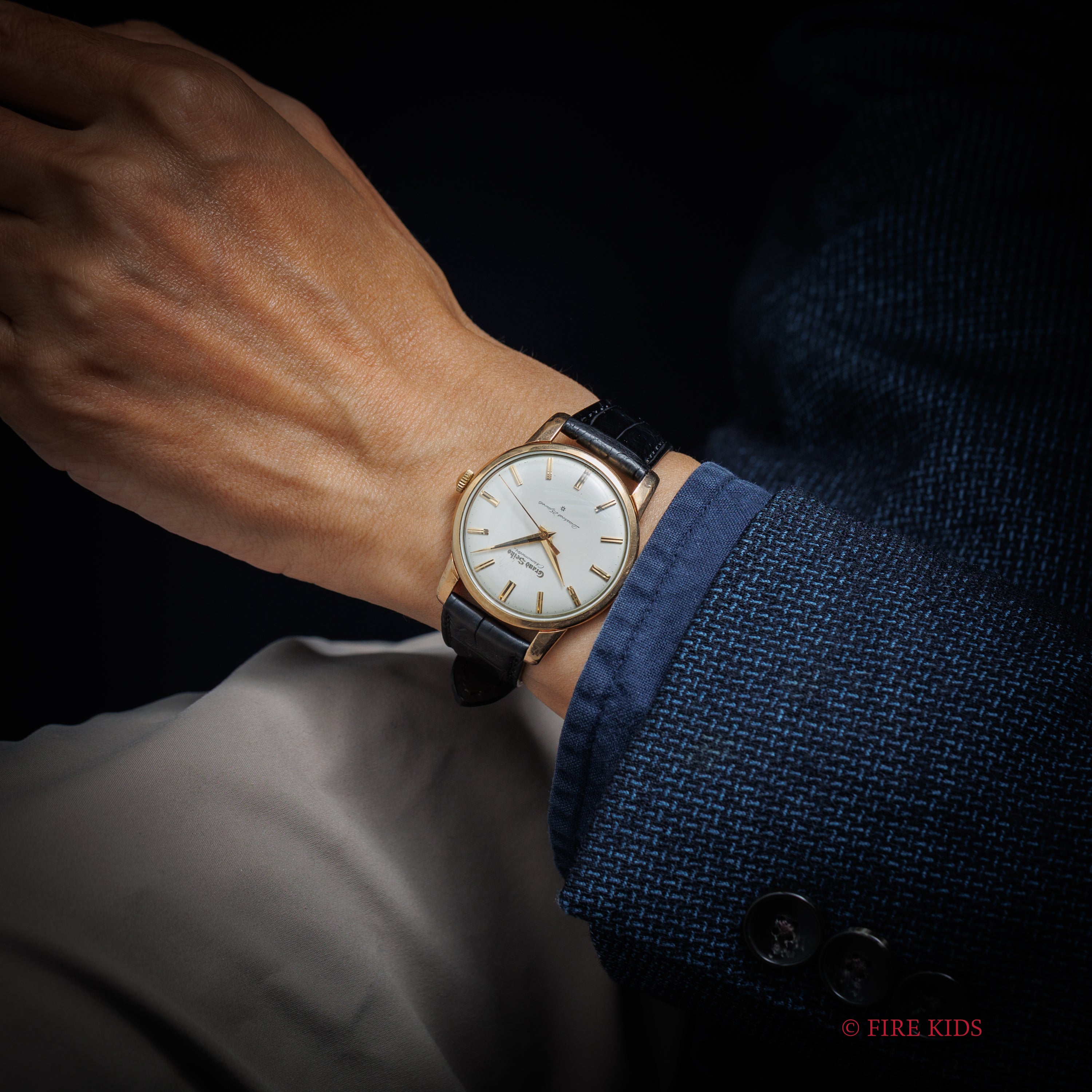 グランドセイコー ファーストモデル 1961年製 Ref.J14070GS 彫文字盤 Cal.3180