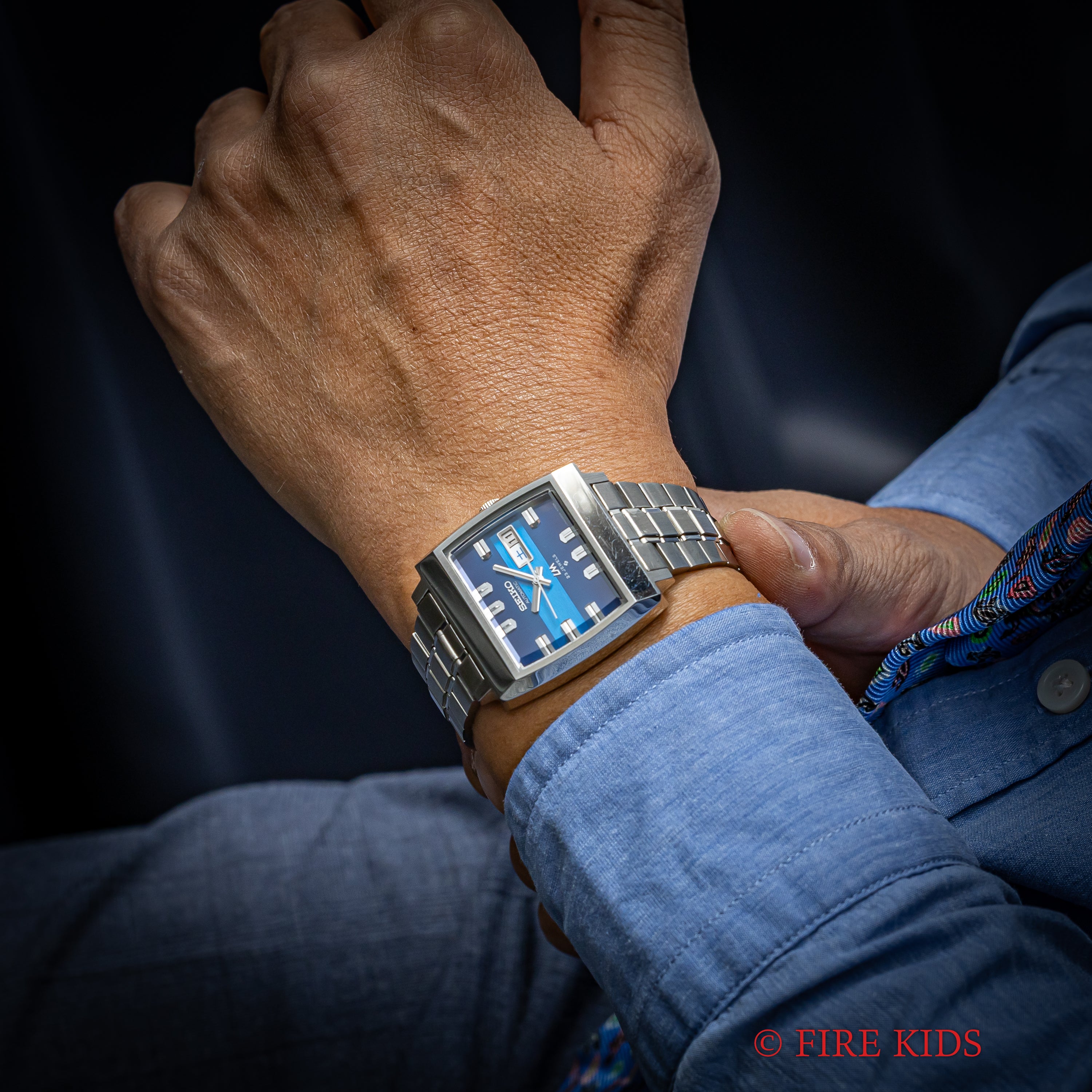 セイコー LM Ref.5606-5180 純正ブレス付き 1974年製 タグ、説明書付き