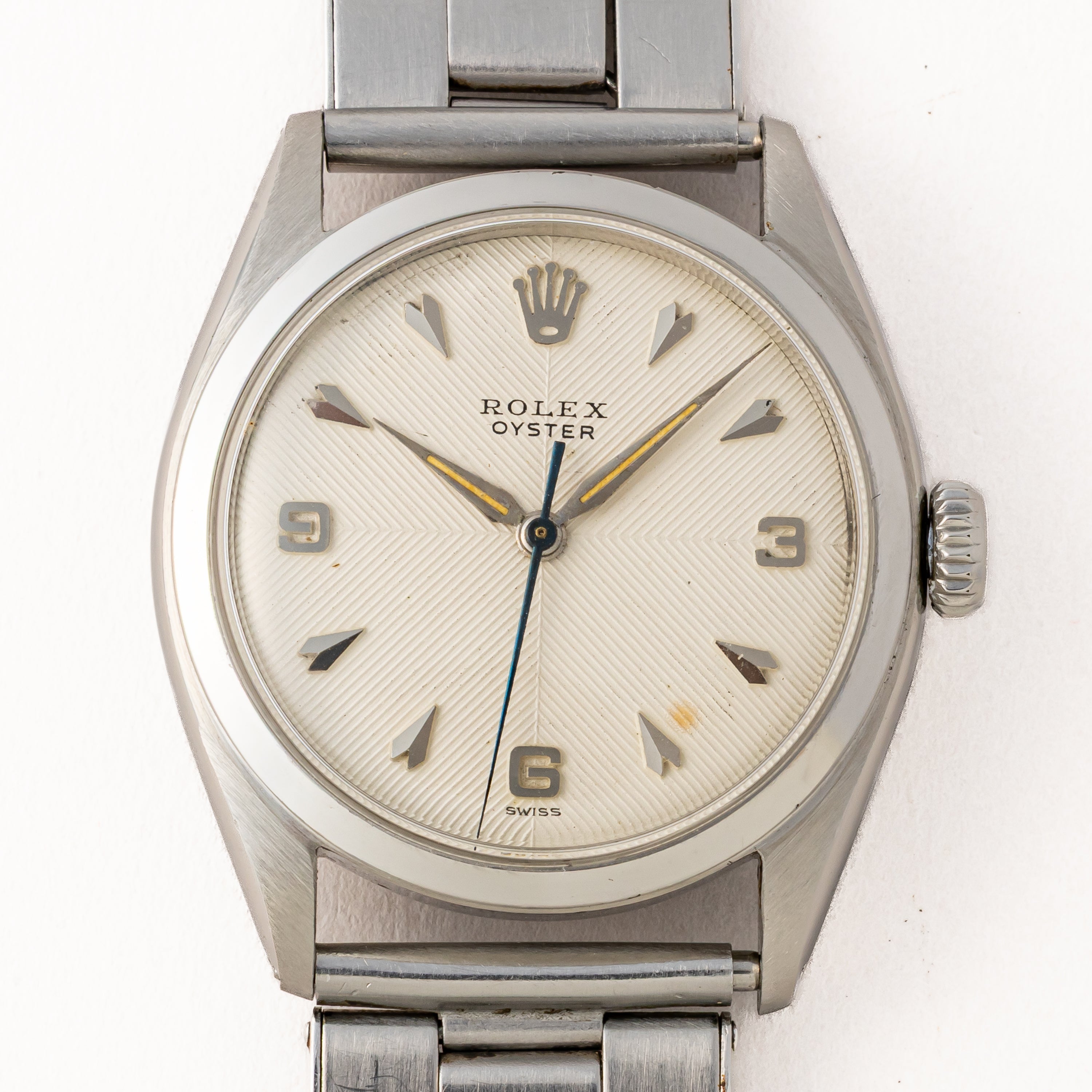 ロレックス オイスター シェブロンダイヤル 手巻き ゲイフレアーブレス スーパーオイスター 1952年製 Ref.6022