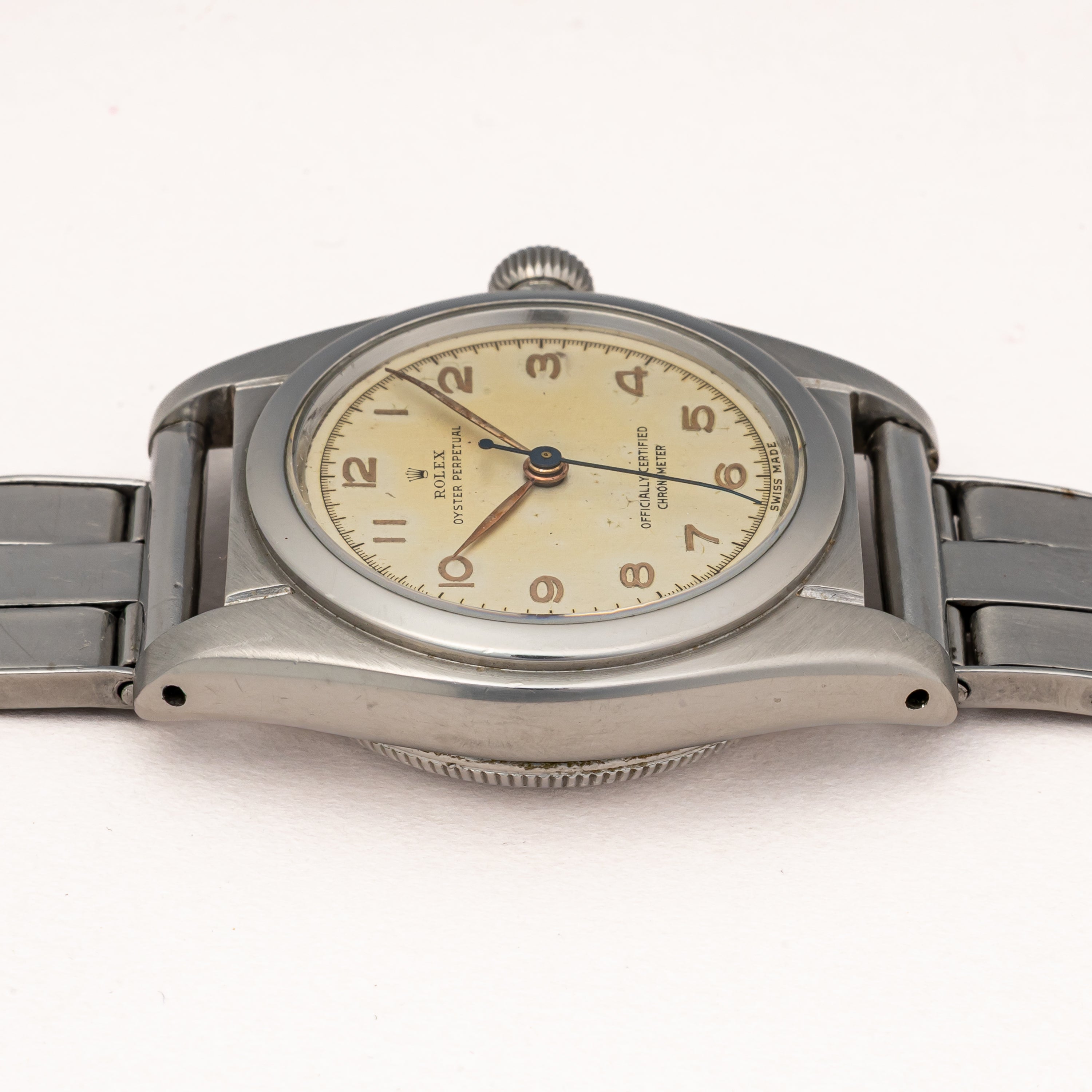 ロレックス バブルバック アラビアダイヤル 1946年製 Ref.2940 CLEWCOブレス