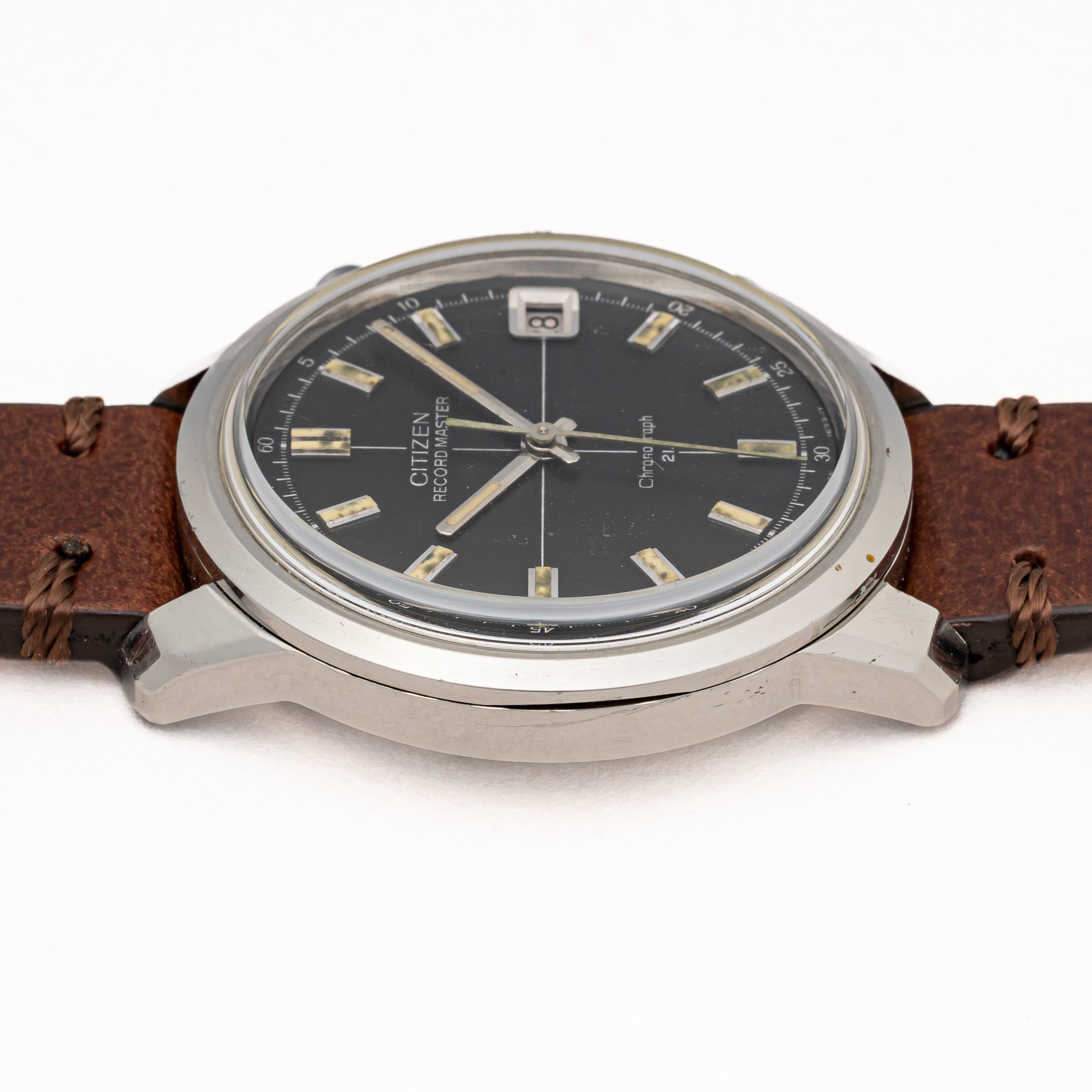 シチズン レコードマスター 1968年製 フライバック クロノグラフ ブラックダイヤル