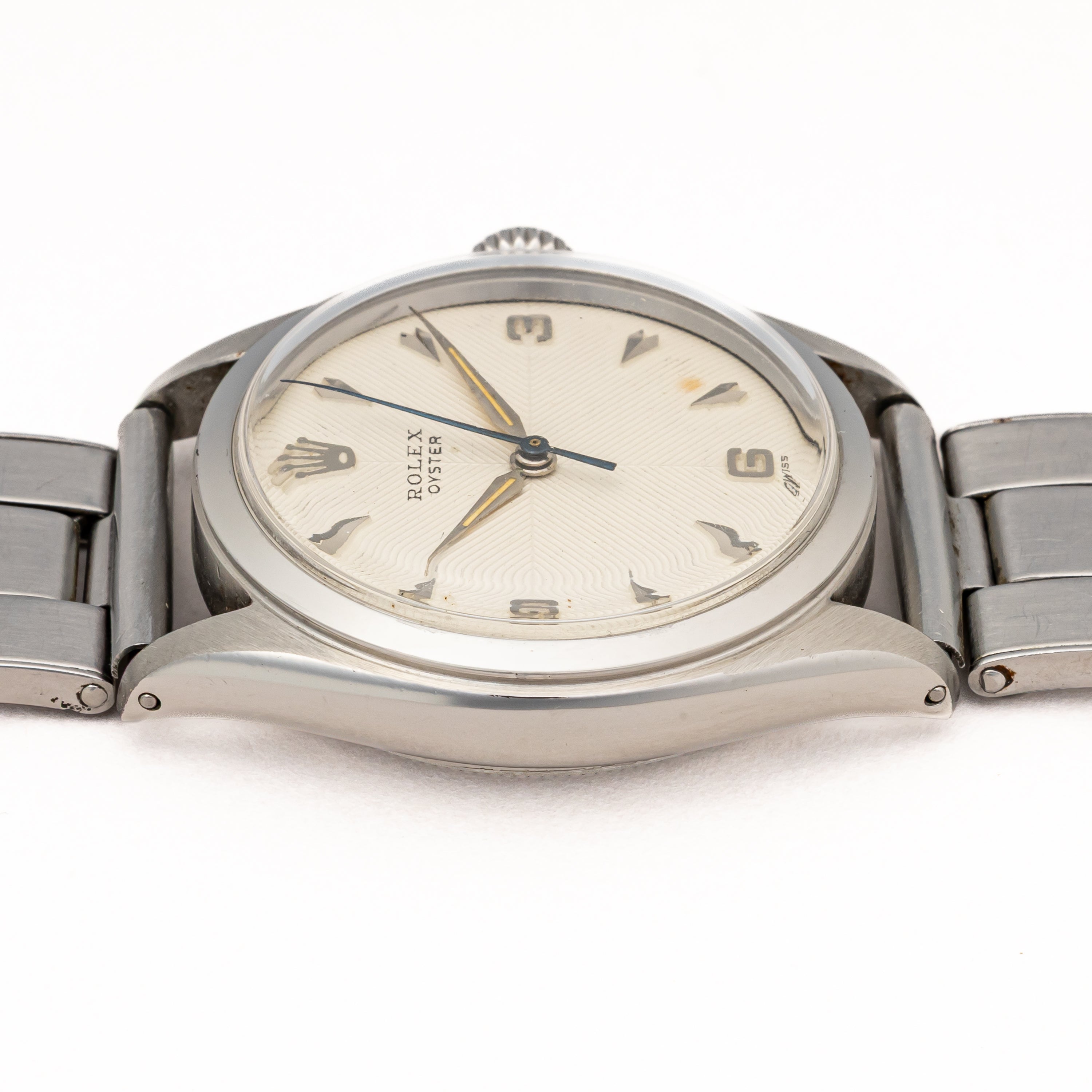 ロレックス オイスター シェブロンダイヤル 手巻き ゲイフレアーブレス スーパーオイスター 1952年製 Ref.6022