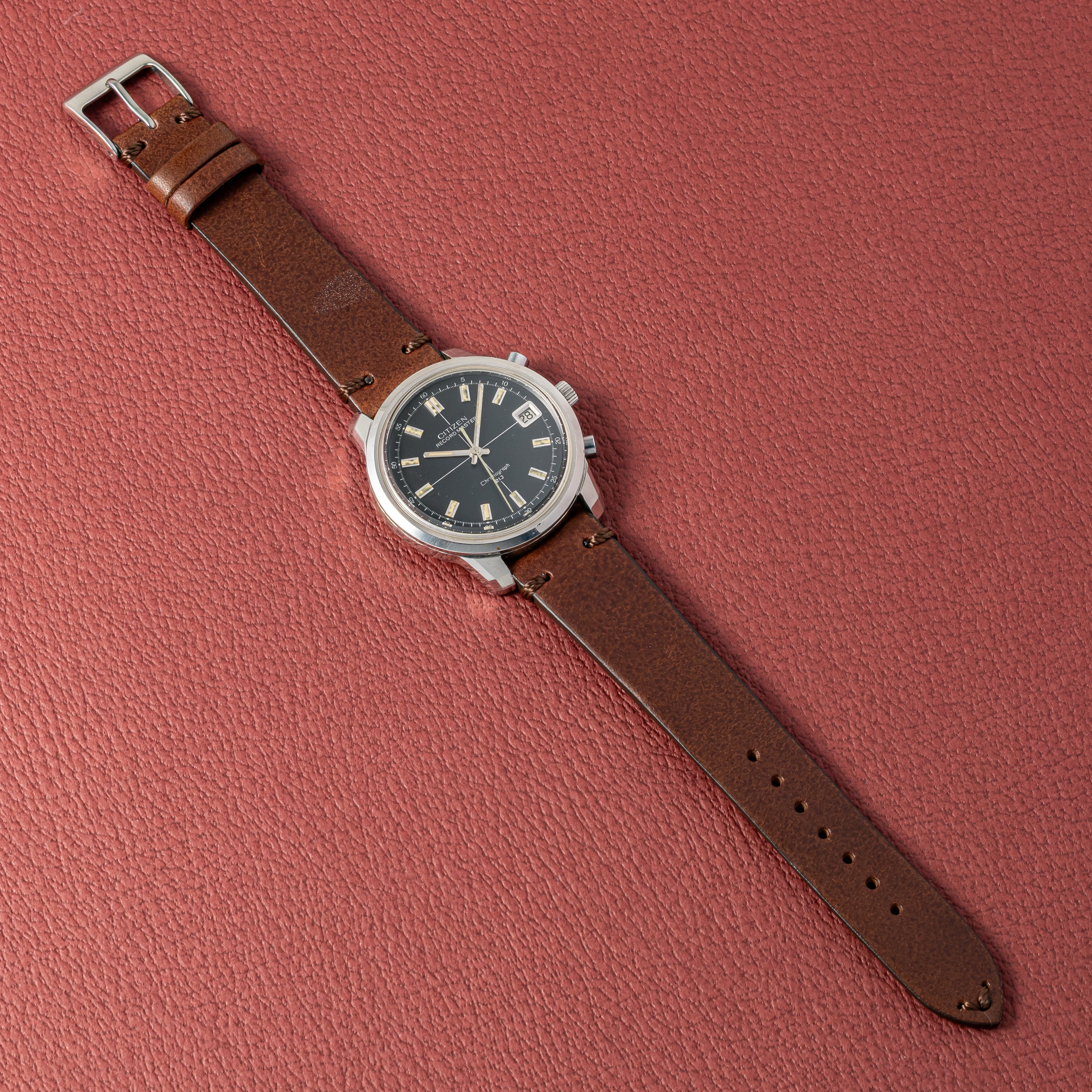 シチズン レコードマスター 1968年製 フライバック クロノグラフ ブラックダイヤル