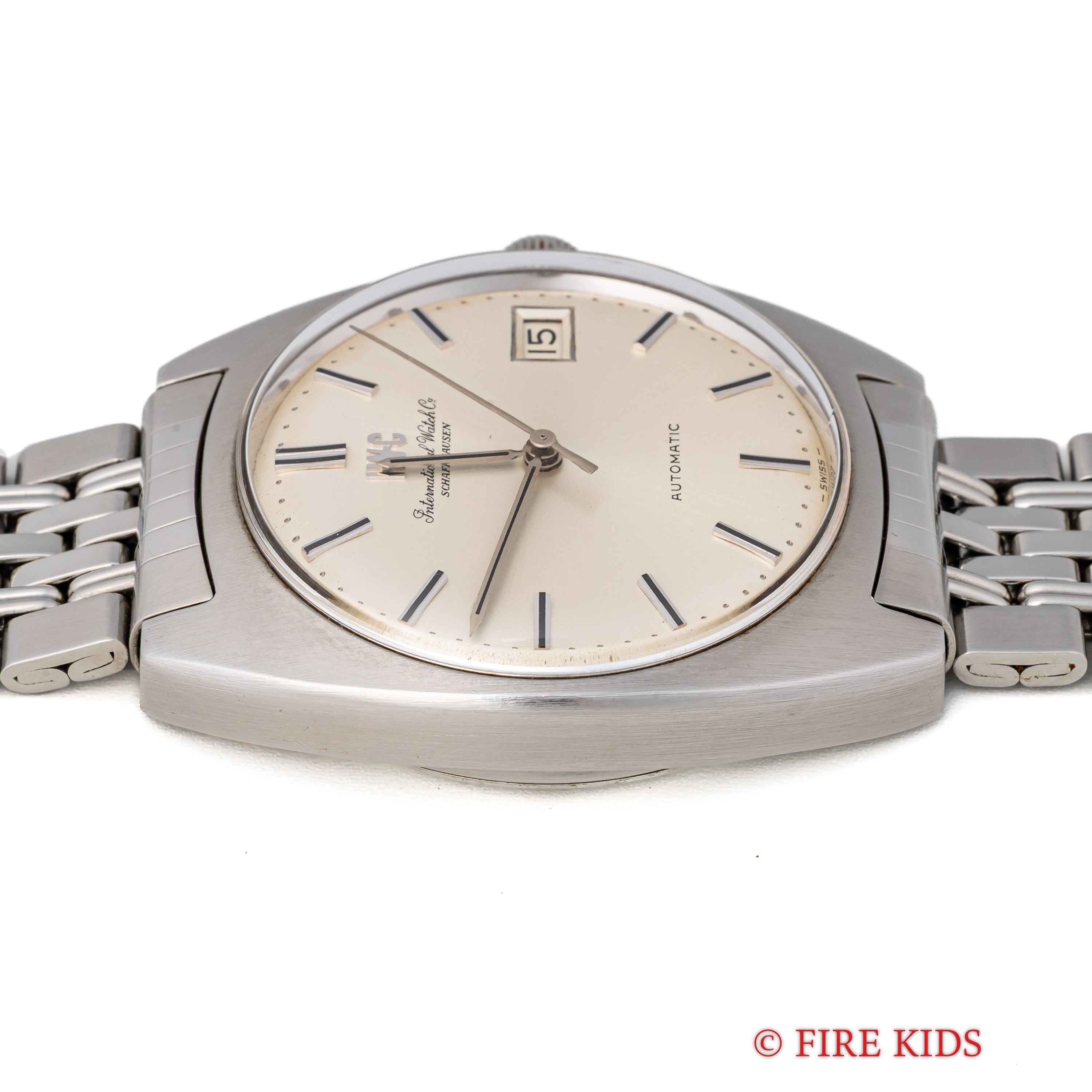 IWC 1975年製 トノーケース ペラトン式自動巻 Cal.8541B 純正ゲイフレアーブレス