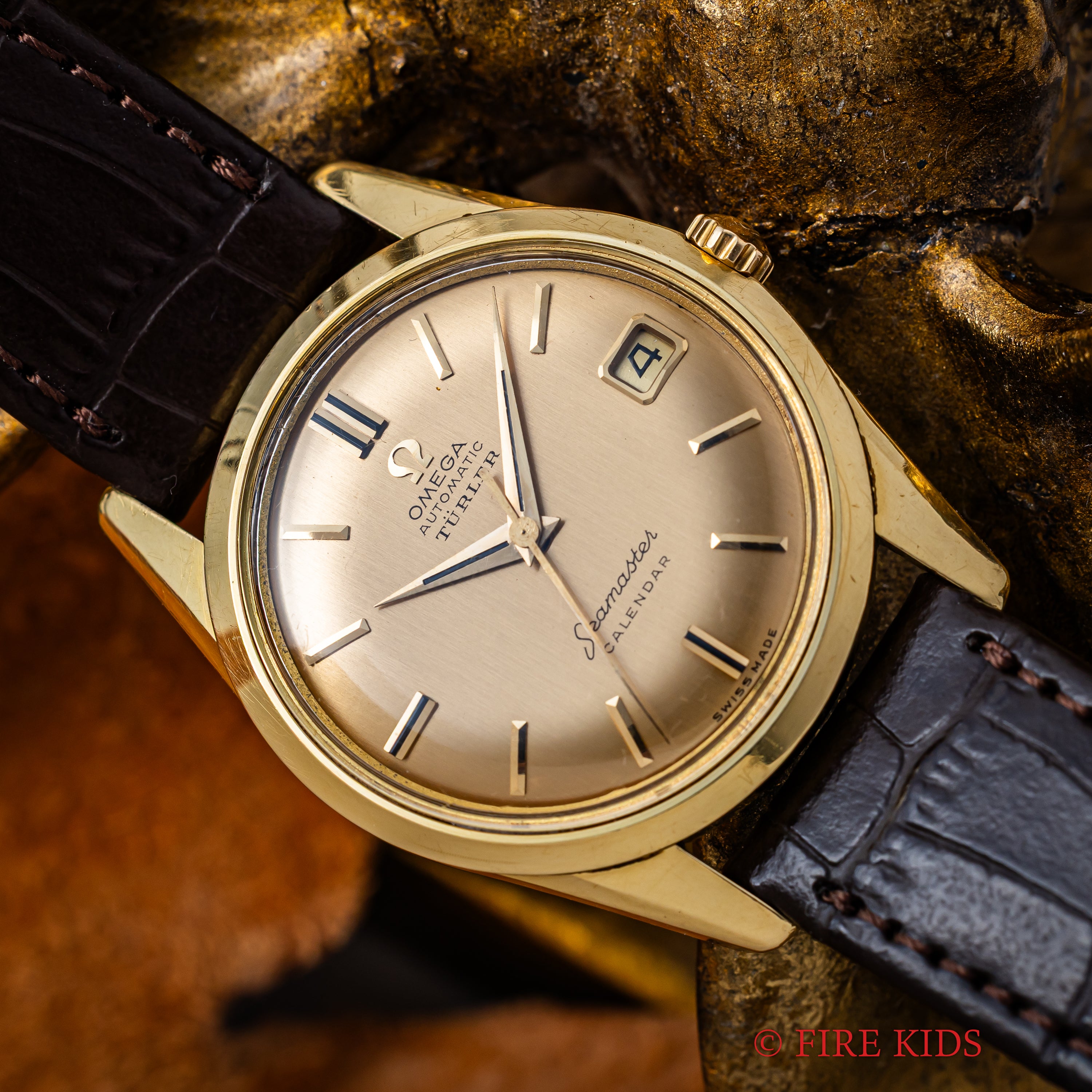 オメガ シーマスター カレンダー チューラーWネーム 18金無垢 1959年製 自動巻き Ref.14701SC SP