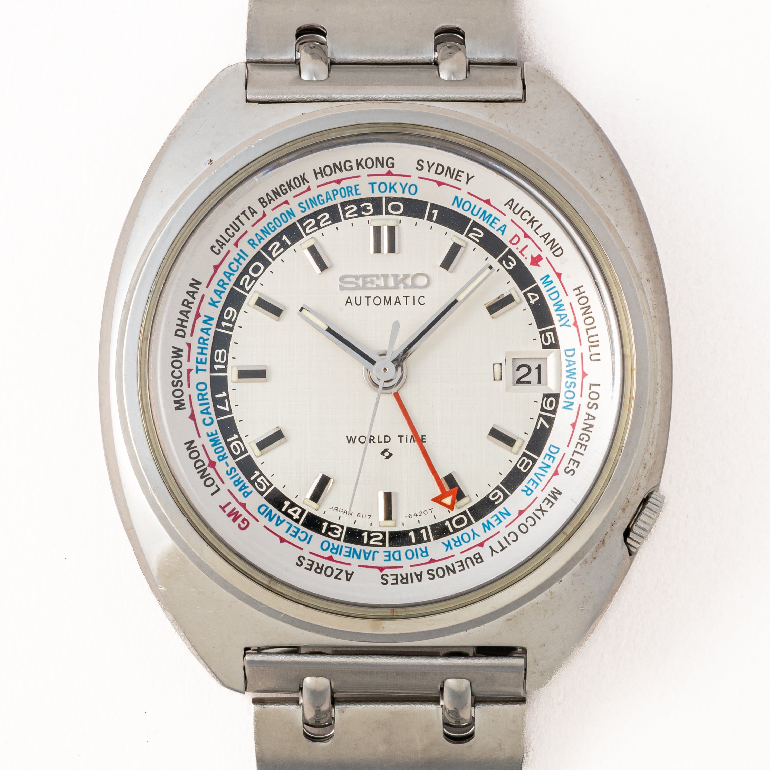 セイコー ワールドタイム 自動巻き 1969年製 3rdモデル Ref.6117-6400