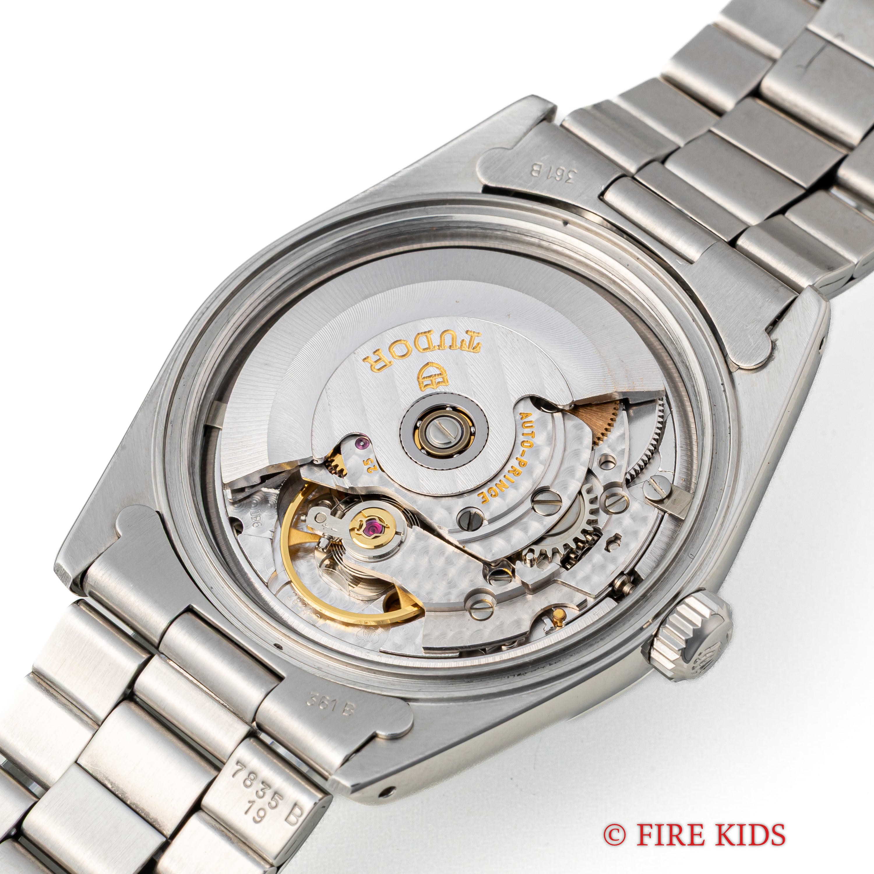 チューダー プリンスデイト 1998年製 ブラックアラビアダイヤル 王冠リューズ 純正ステンレスブレス 箱、ギャラ付き