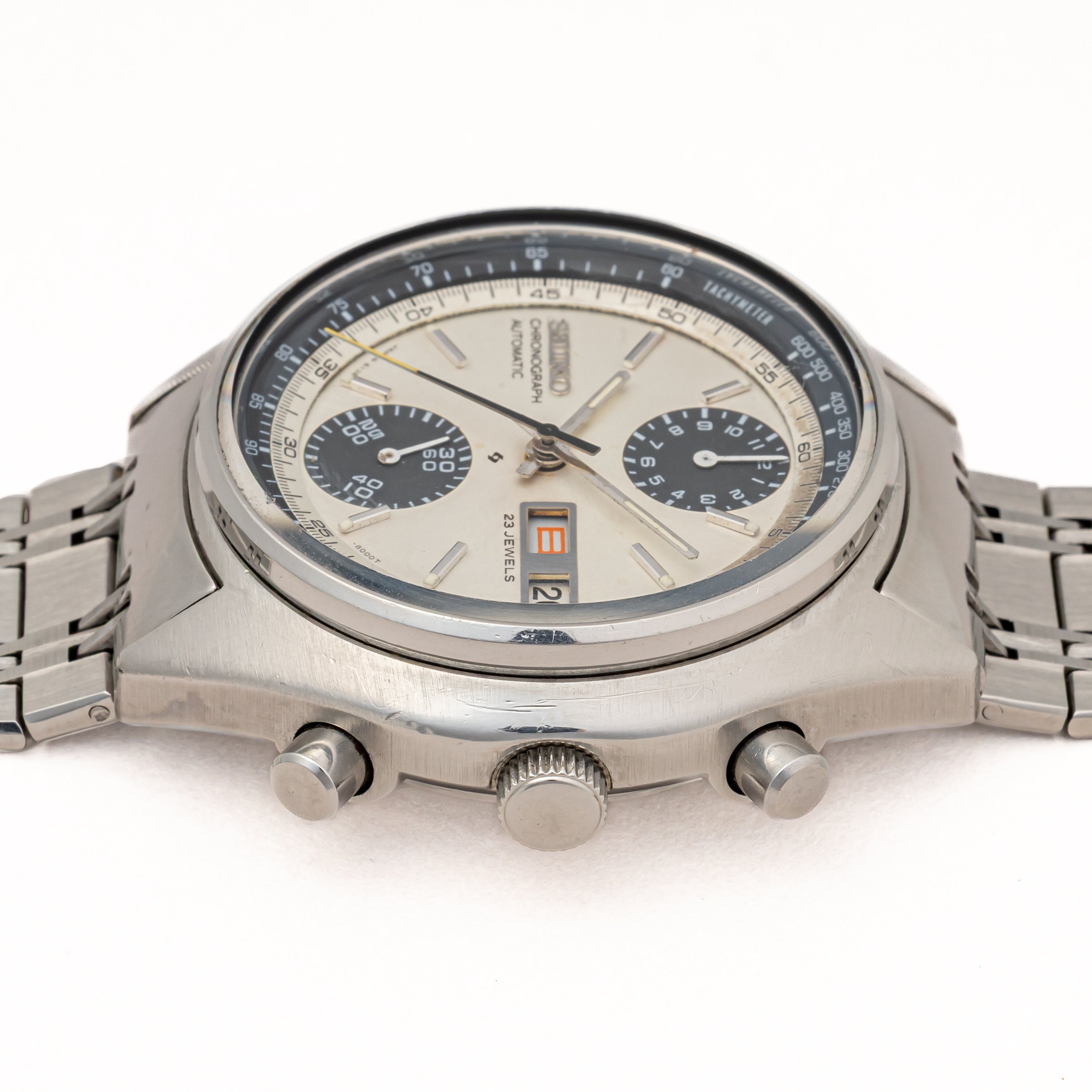 セイコー クロノグラフ 1971年製 Ref.6138-8000 ベビーパンダ 純正ステンレスブレス