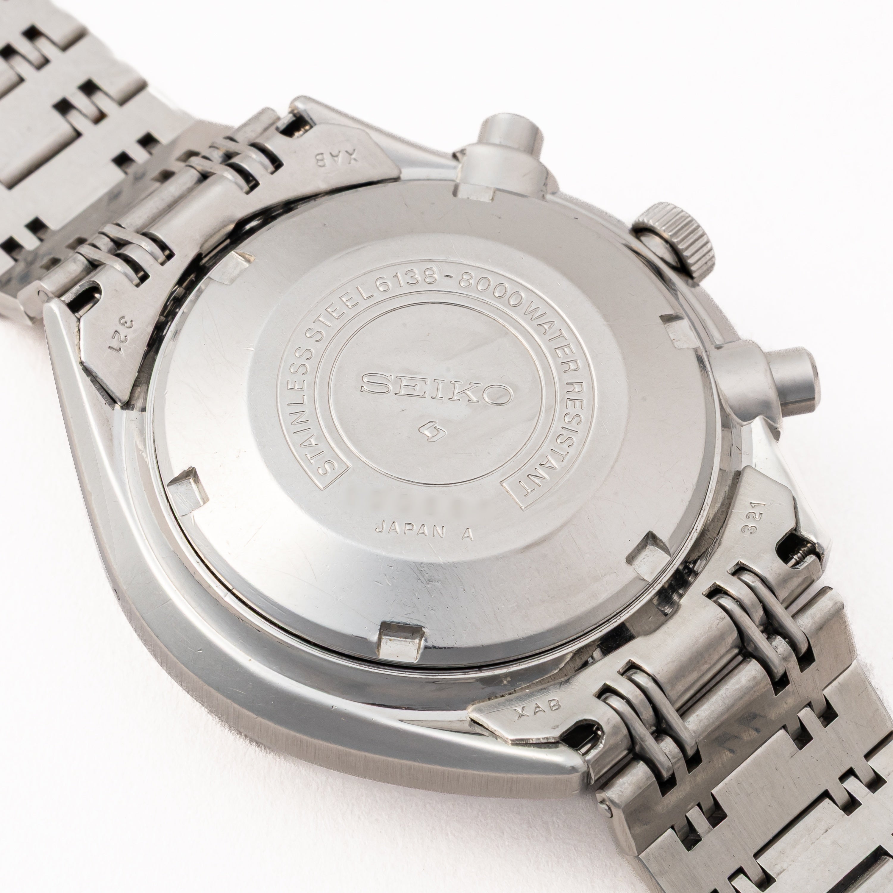 セイコー クロノグラフ 1971年製 Ref.6138-8000 ベビーパンダ 純正ステンレスブレス