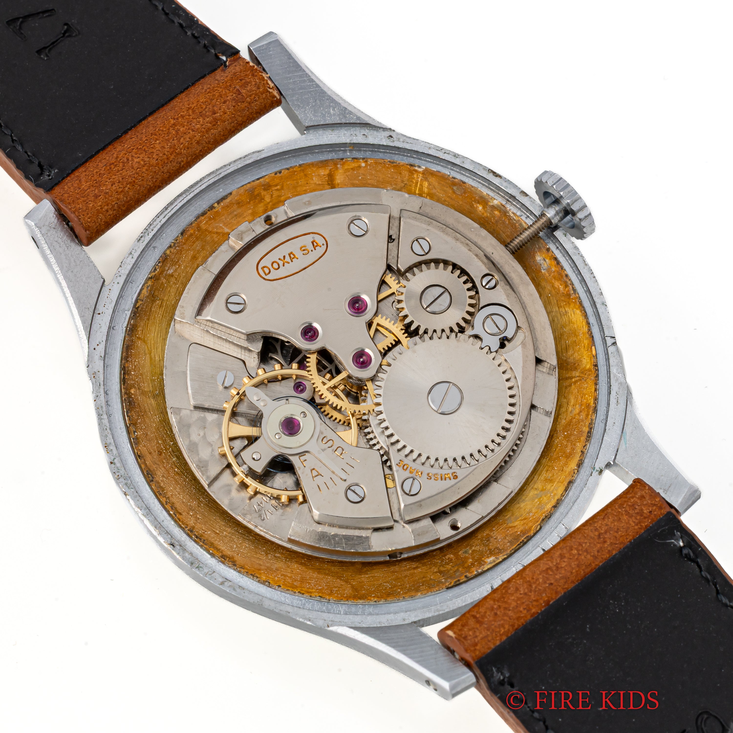 ドクサ 1950年代製 手巻き 飛びアラビアダイヤル タグ付美品