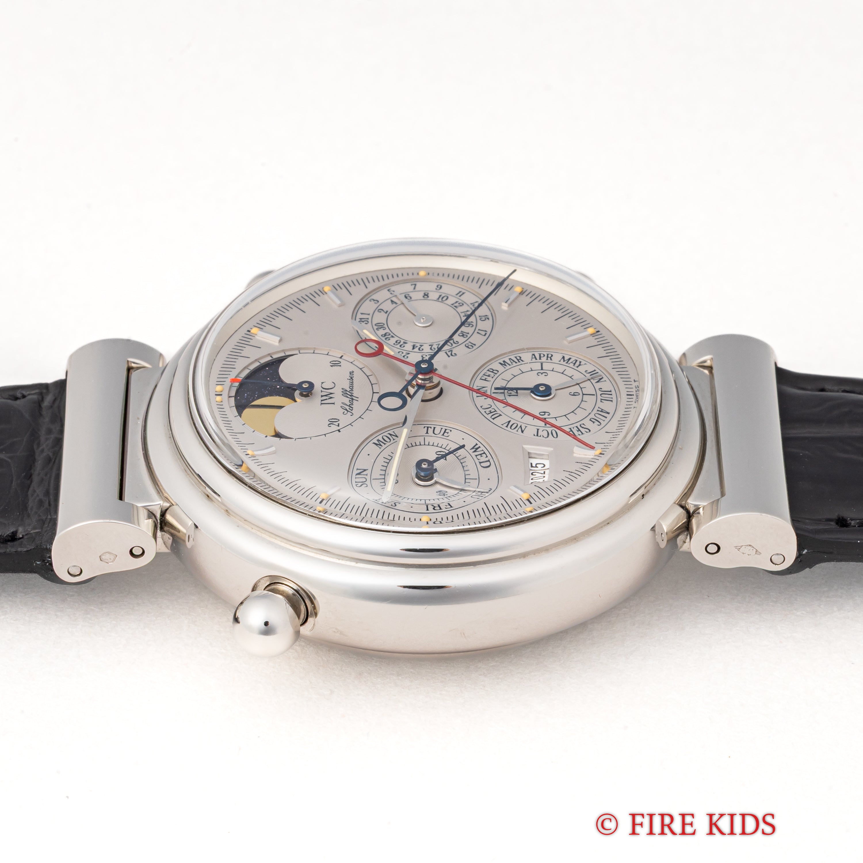 IWC 1996年製 プラチナ無垢 ダ・ヴィンチ パーペチュアルカレンダー ラトラパンテ 自動巻きRef.3751-003 箱、ギャラ、取説付き