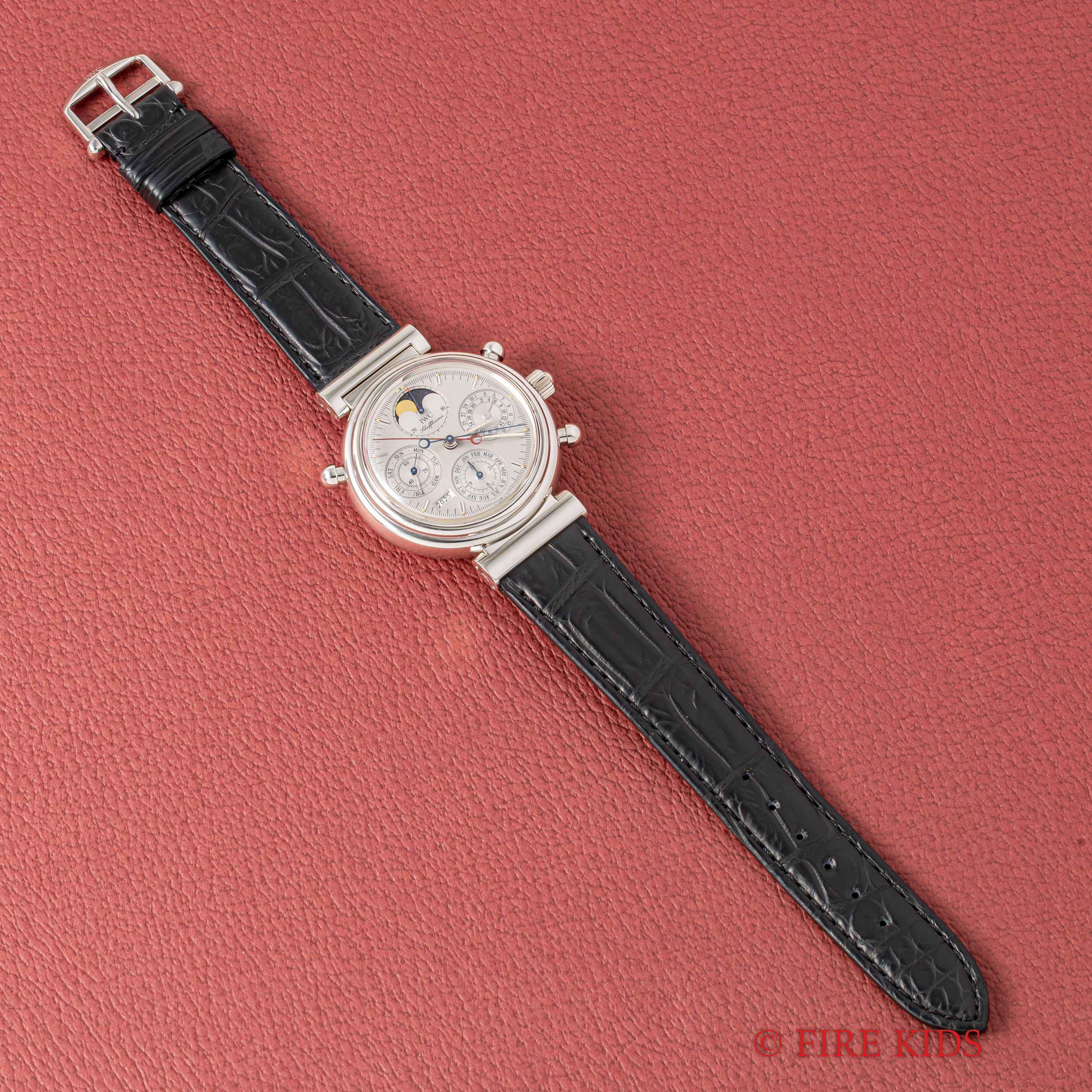 IWC 1996年製 プラチナ無垢 ダ・ヴィンチ パーペチュアルカレンダー ラトラパンテ 自動巻きRef.3751-003 箱、ギャラ、取説付き