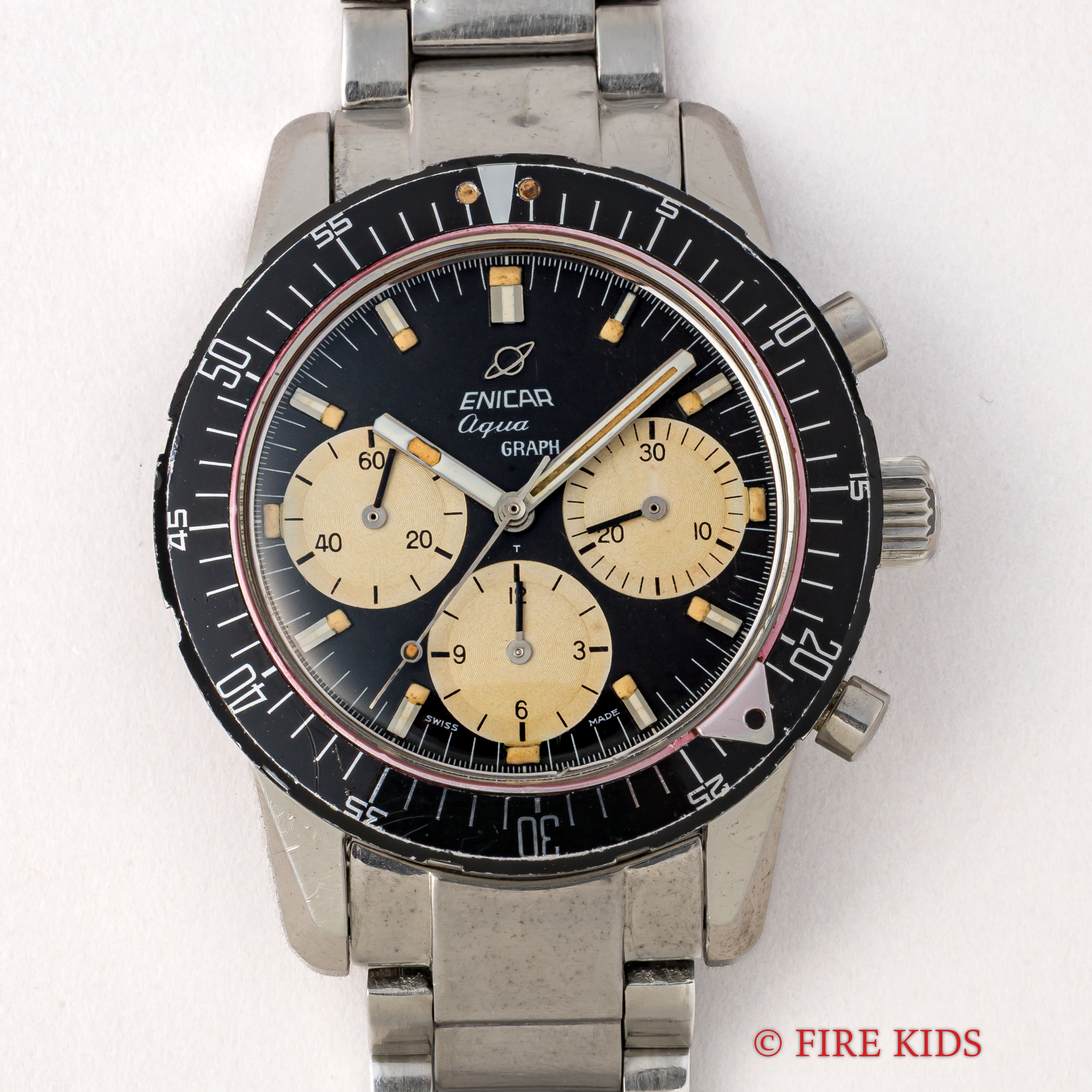 エニカ アクアグラフ MK3 スーパーコンプレッサーケース バルジュー72 Ref.072-02-02 純正ブレス付き