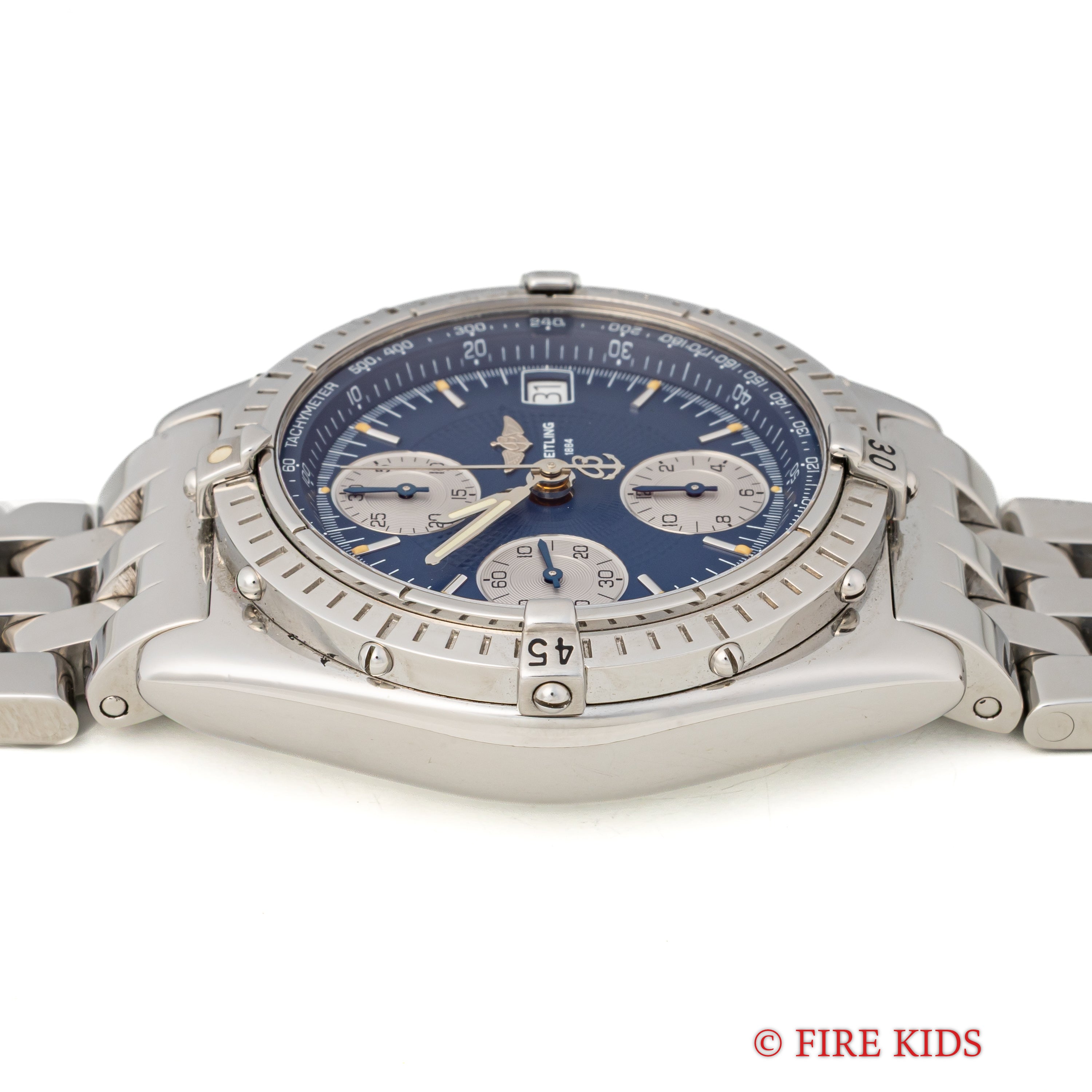 ブライトリング クロノマットブルー 1990年代製 ブレス 自動巻き Ref.A13050.1