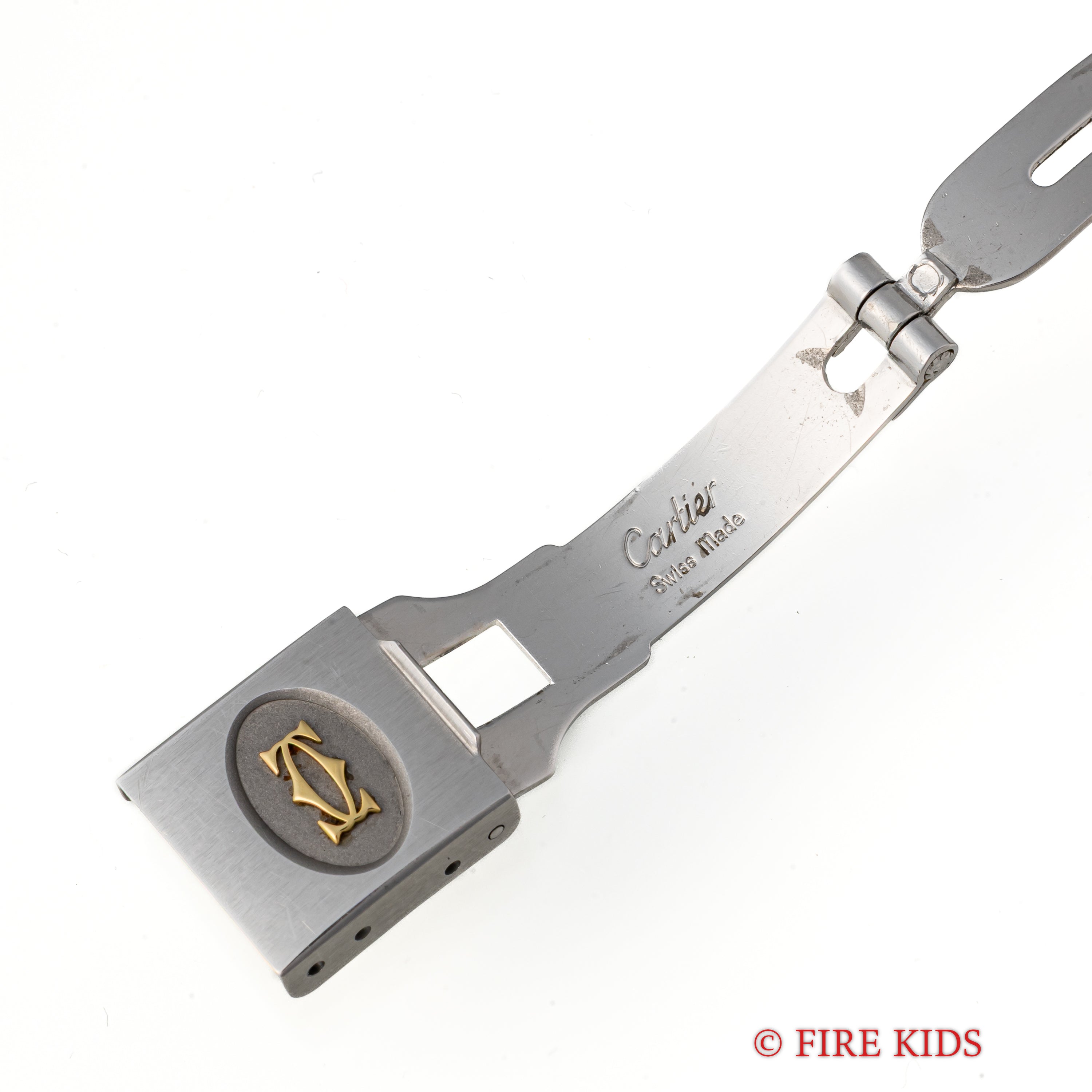 カルティエ サントスオクタゴン LMサイズ 1980年代製 自動巻 コンビ 純正ブレス