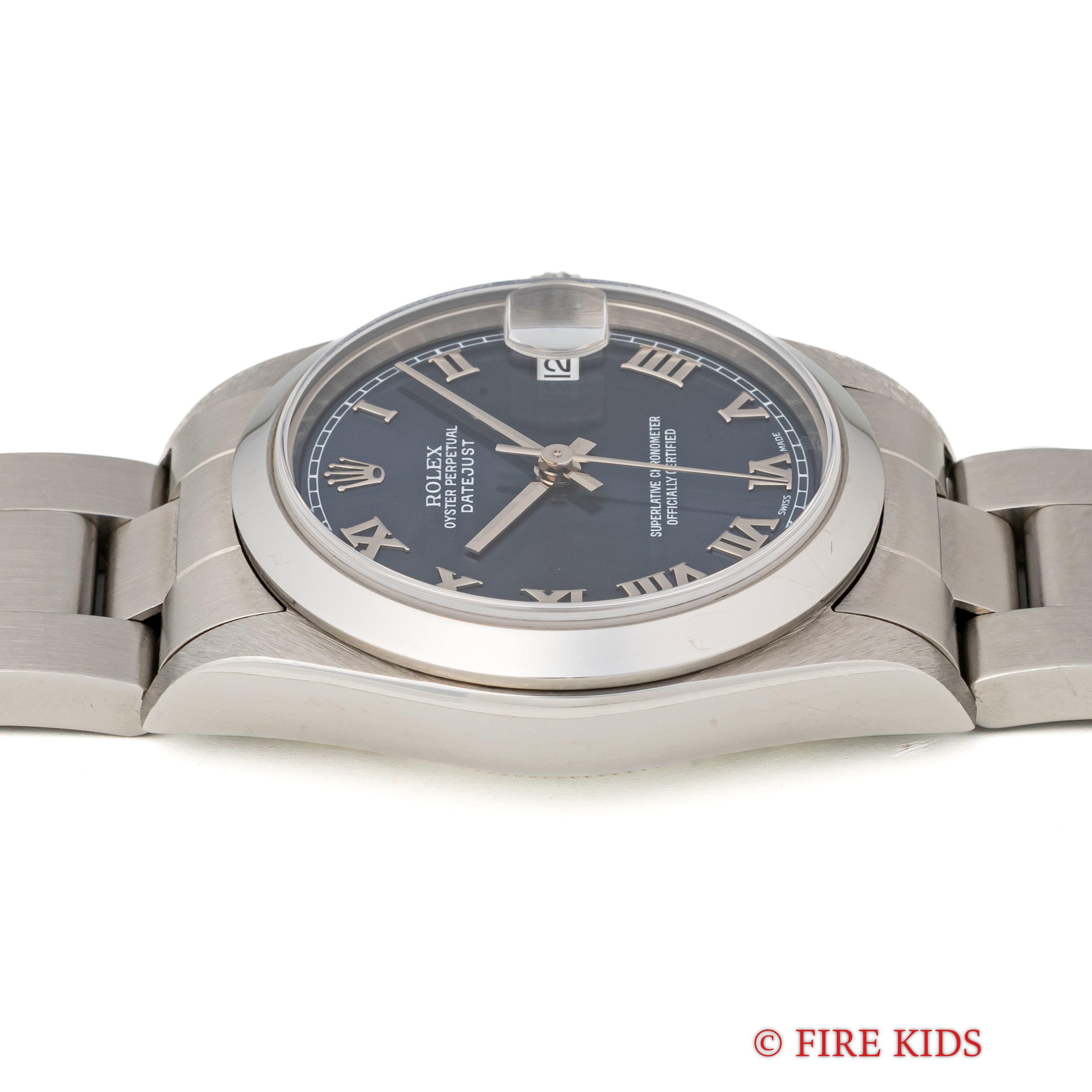 ロレックス デイトジャスト ユニセックスサイズ 2001年製 Ref.78240 ブルーローマンダイヤル ギャラ、タグ、冊子付