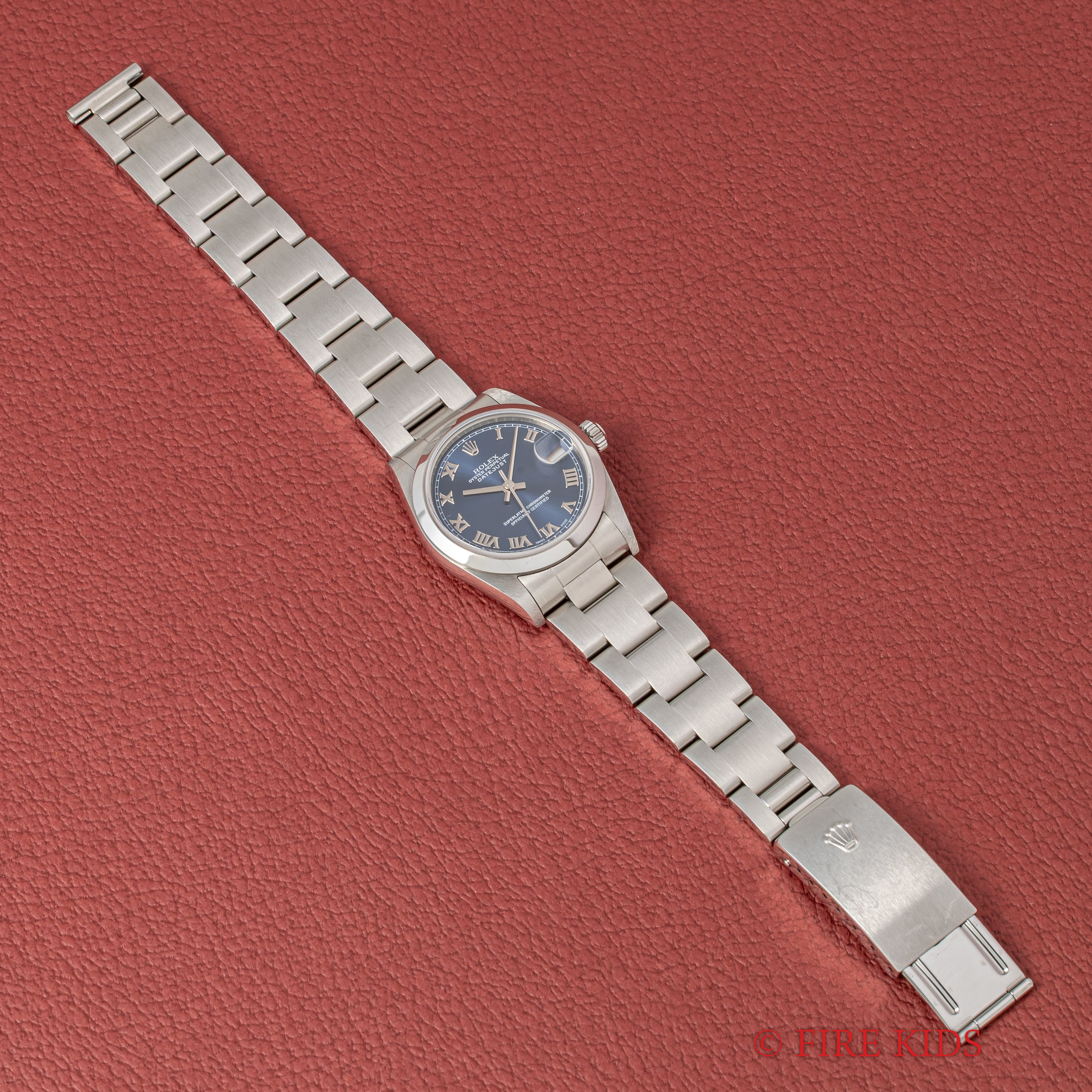 ロレックス デイトジャスト ユニセックスサイズ 2001年製 Ref.78240 ブルーローマンダイヤル ギャラ、タグ、冊子付