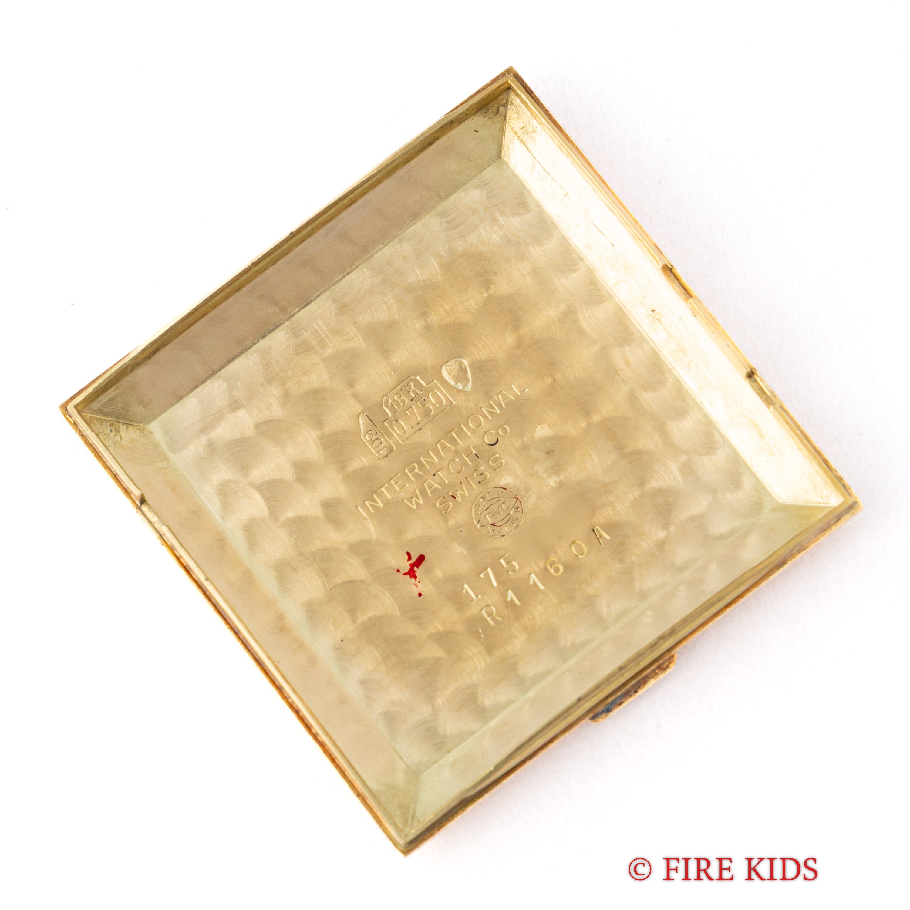 IWC スクエアケース 18金無垢 1970年製 Ref.R1160A オートマチック Cal.854B