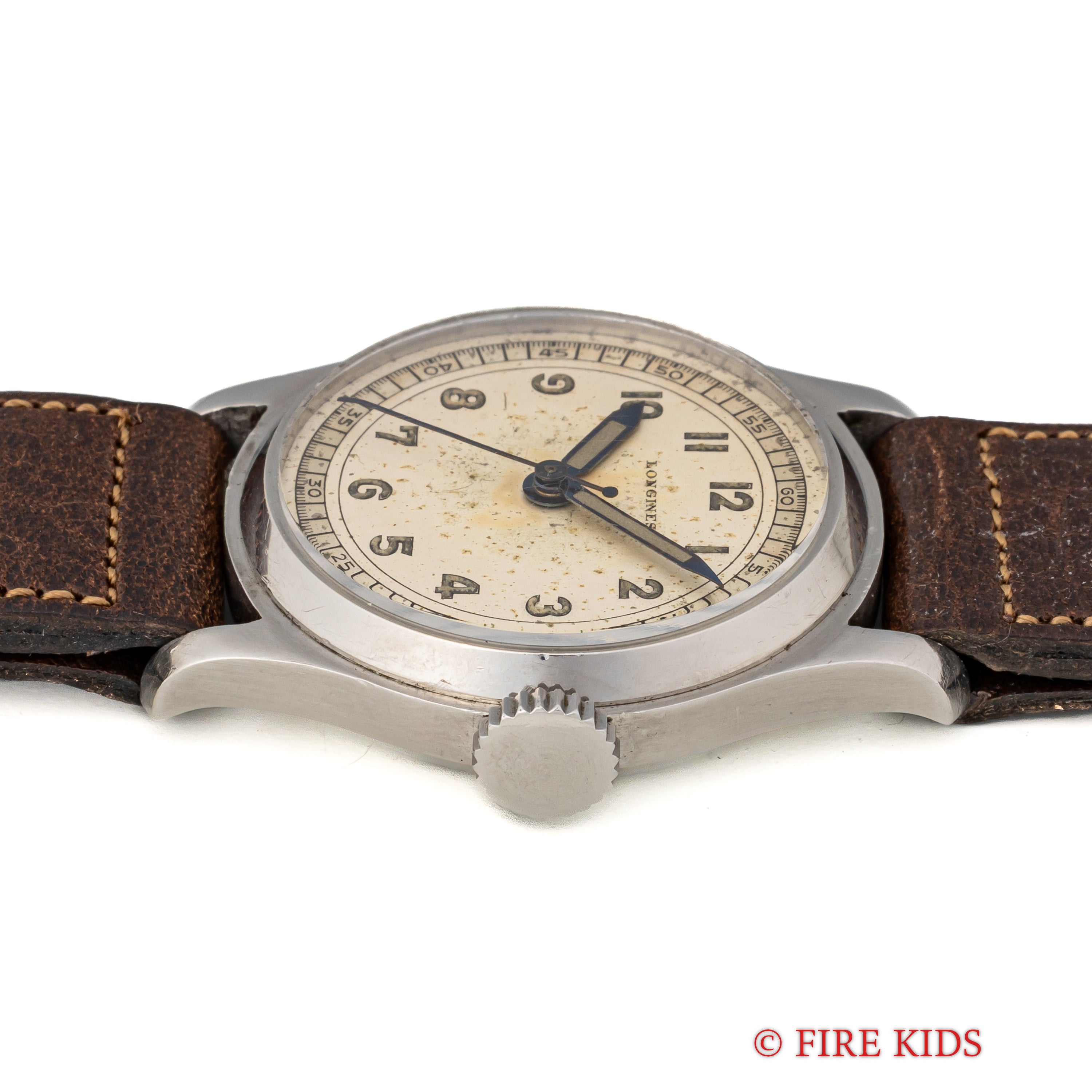 ロンジン 1937年製 センターセコンド 手巻 cal.10.68Z ツートーンアラビアダイヤル