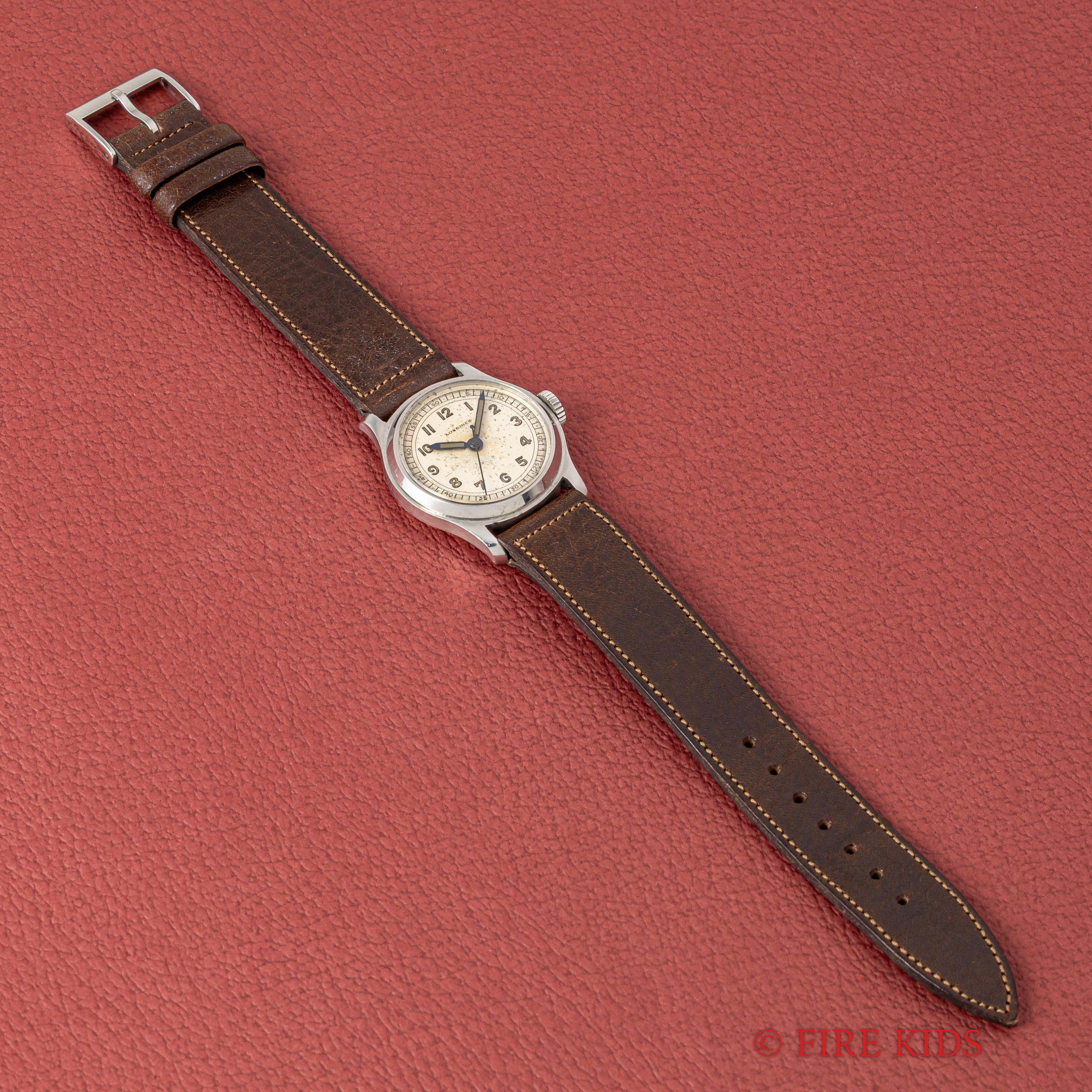 ロンジン 1937年製 センターセコンド 手巻 cal.10.68Z ツートーンアラビアダイヤル