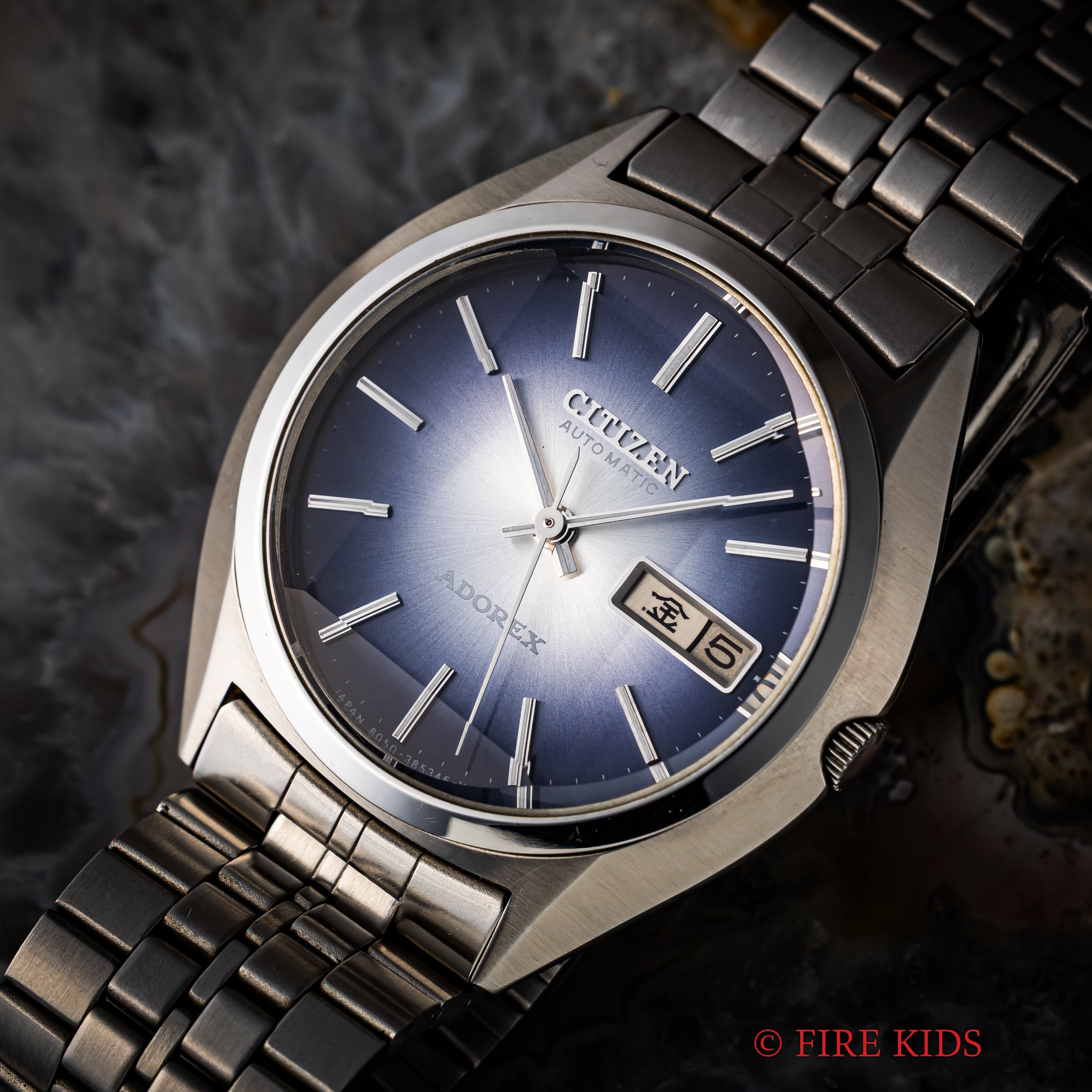 シチズン アドレックス Ref.4-385195TA 1975年製 ブルーグラデーション