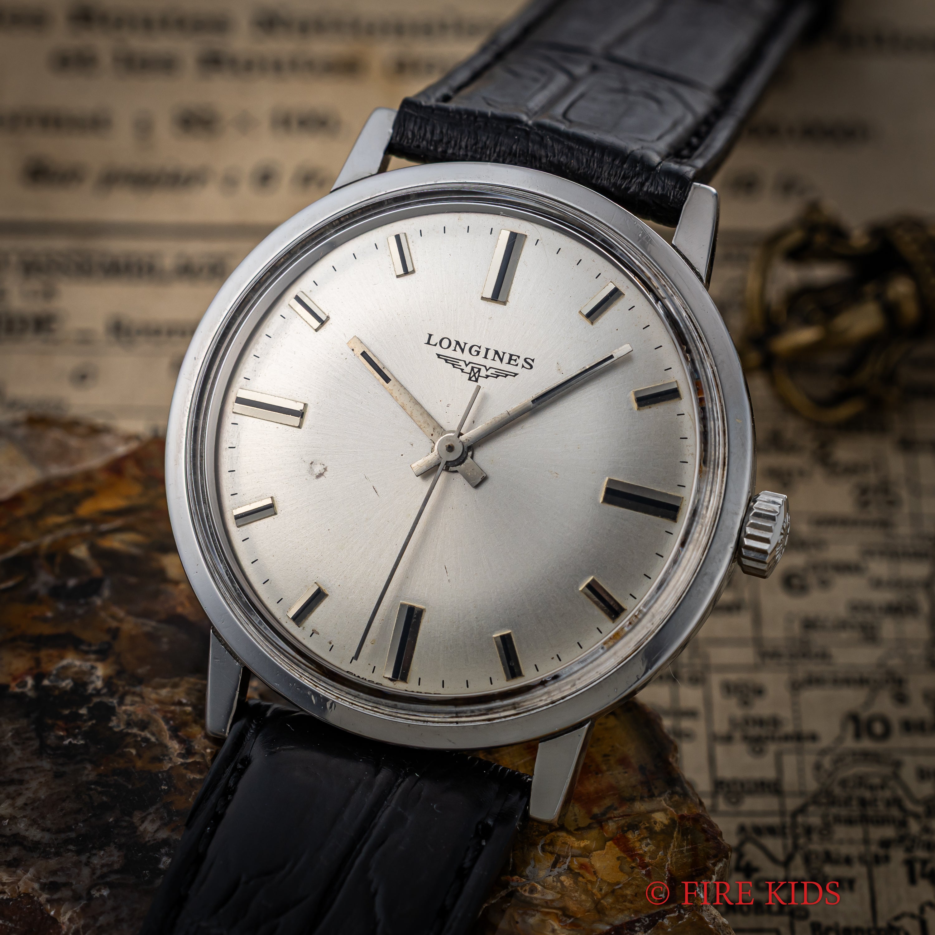 ロンジン ラウンド 手巻き スクリューバック 1967年代製