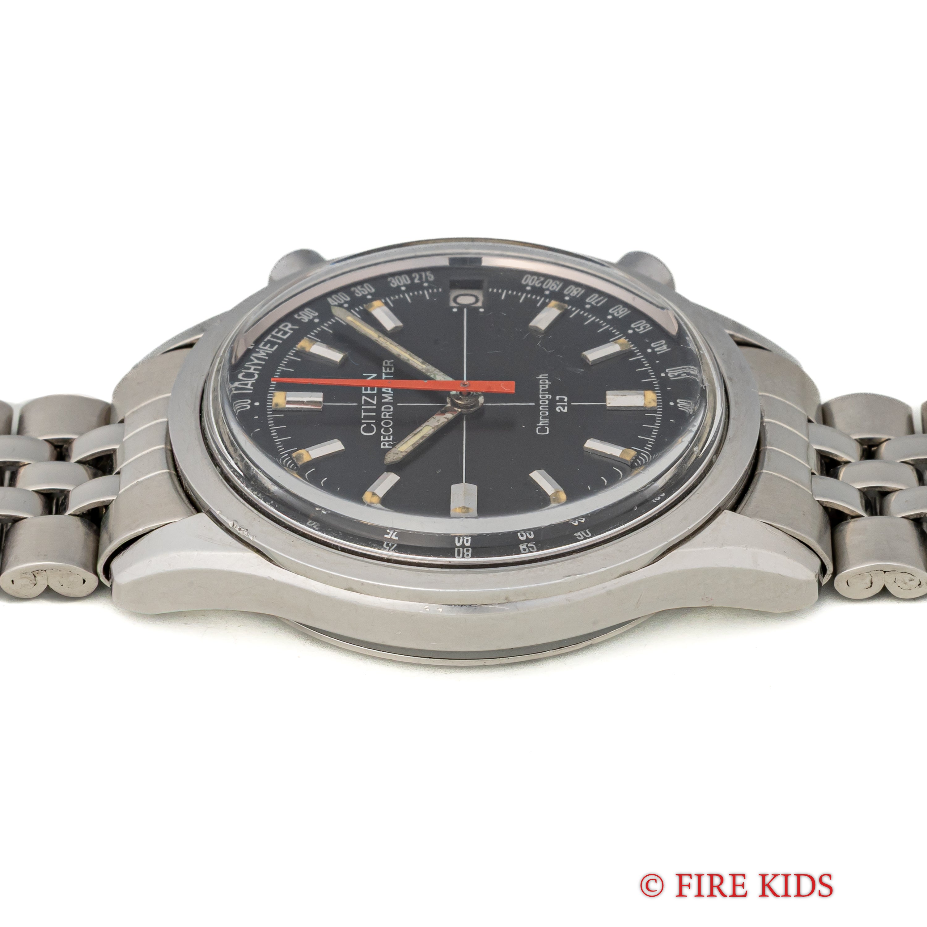 シチズン 1967年製 レコードマスター 手巻き フライバック機能 純正ブレス