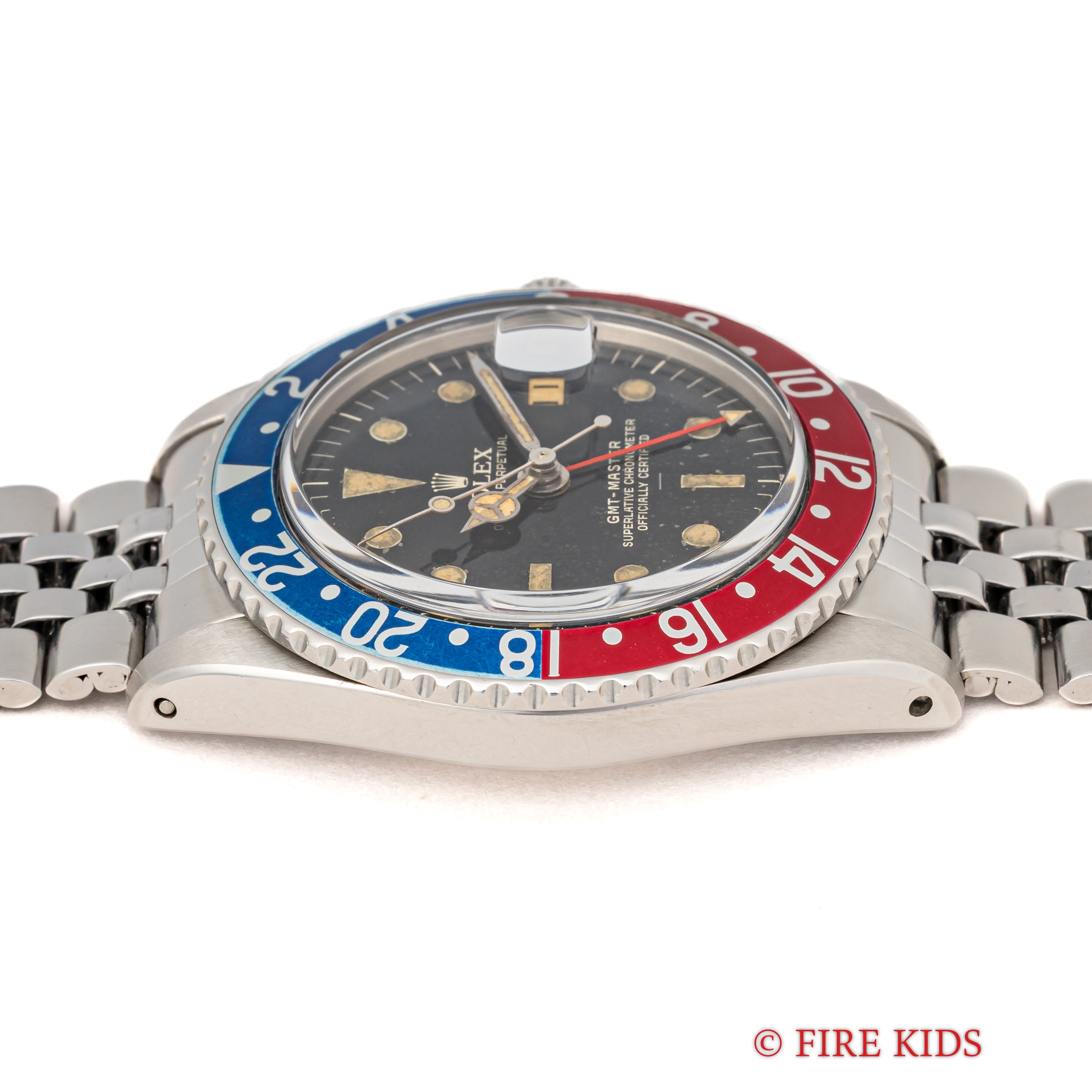 ロレックス GMTマスター 1963年製 Ref.1675 ラジアルミラーダイヤル 小針 アンダーバー PCGケース