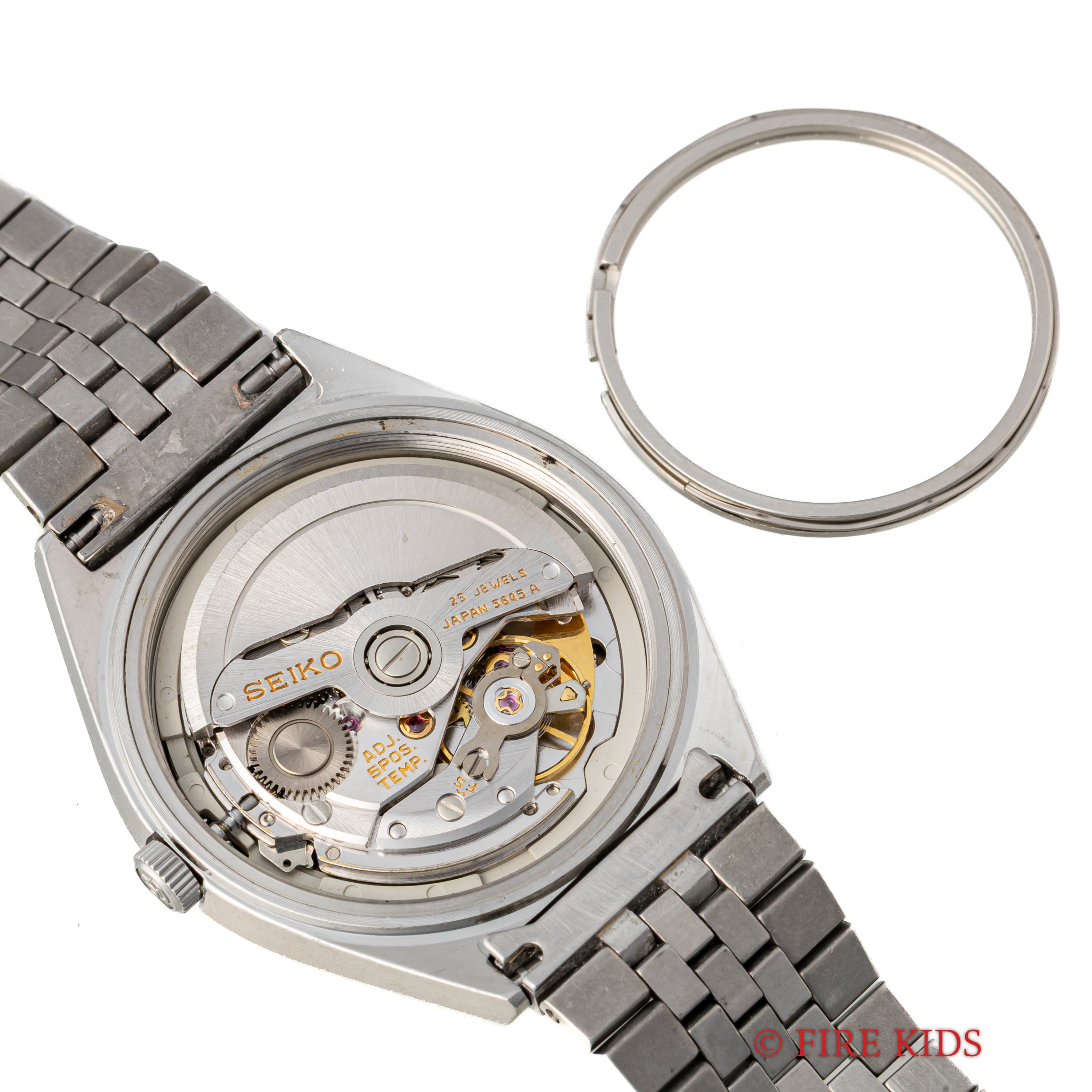 グランドセイコー 1972年製 ネイビーダイヤル Ref.5645-7010 56GS 純正ブレス付