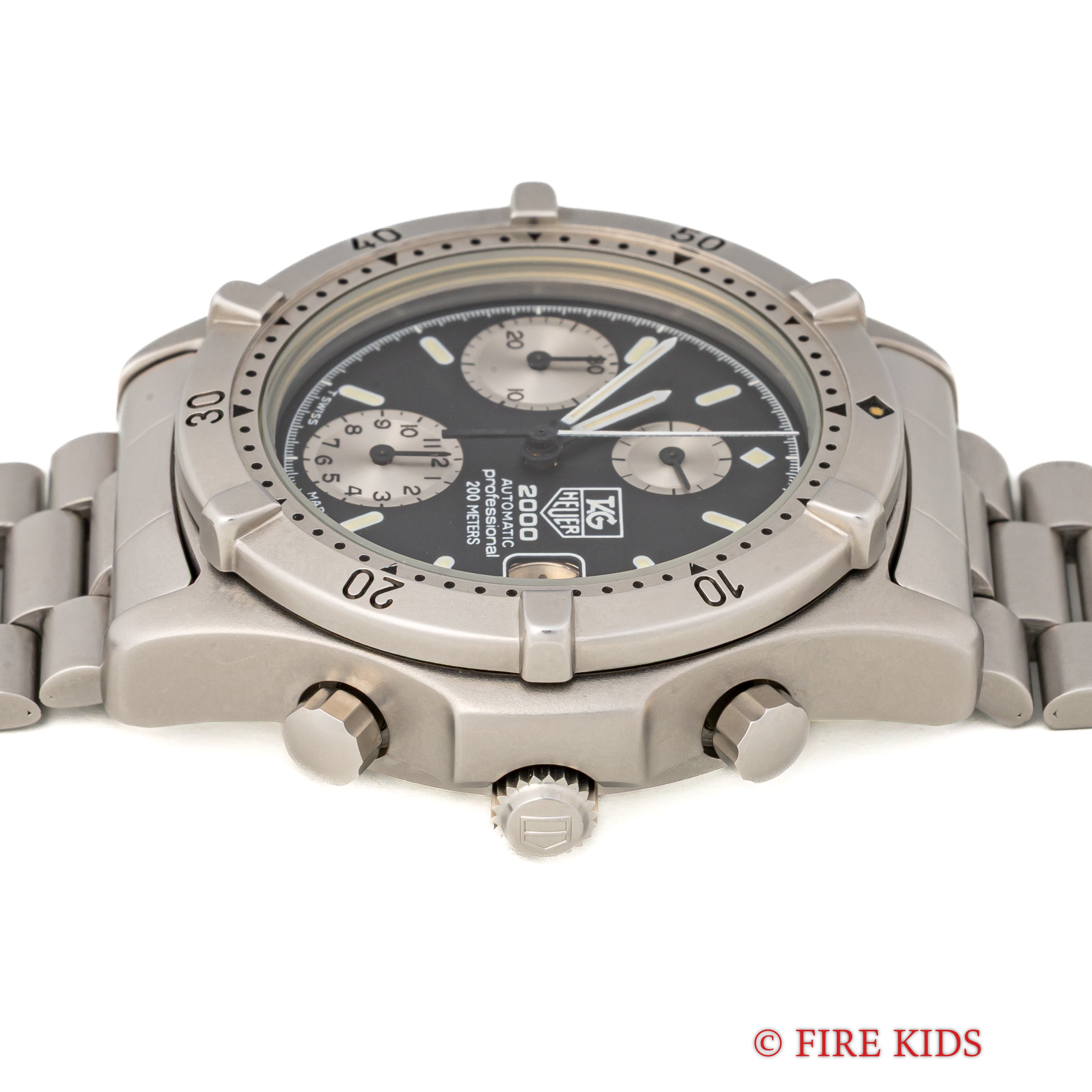 タグホイヤー ダイバーズクロノグラフ 2000プロフェッショナル 自動巻きクロノグラフ 1990年販売ギャラ