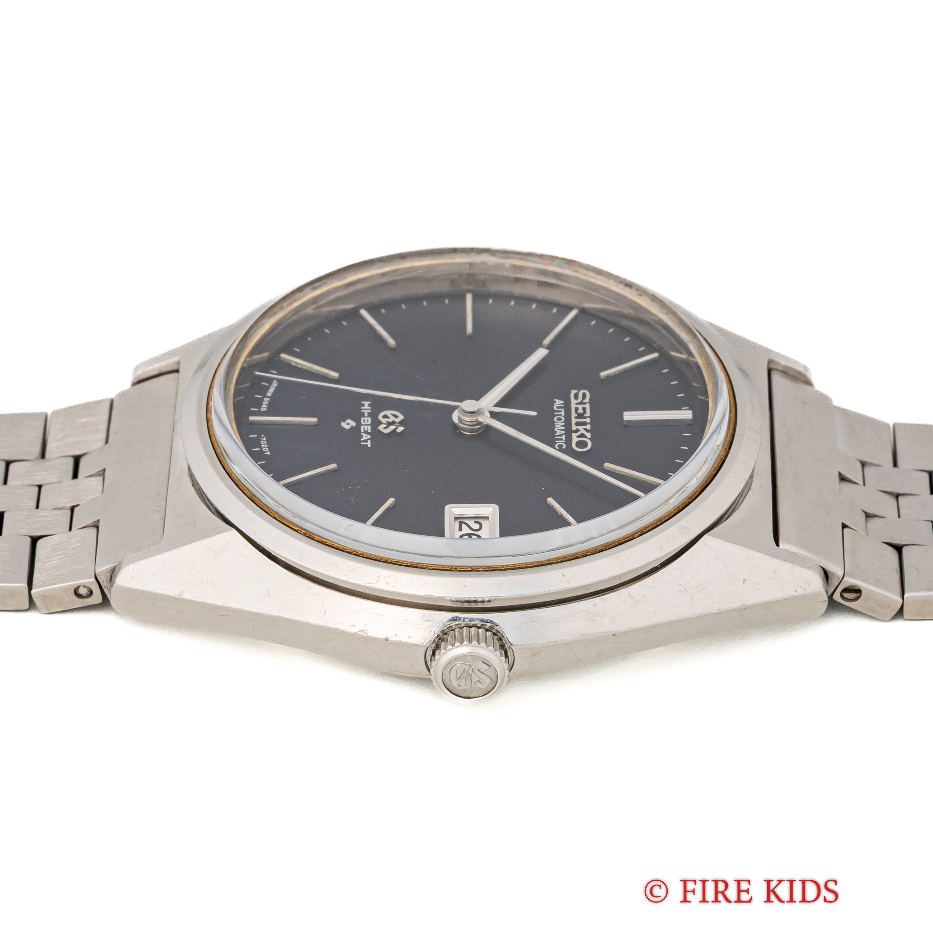 グランドセイコー 1972年製 ネイビーダイヤル Ref.5645-7010 56GS 純正ブレス付