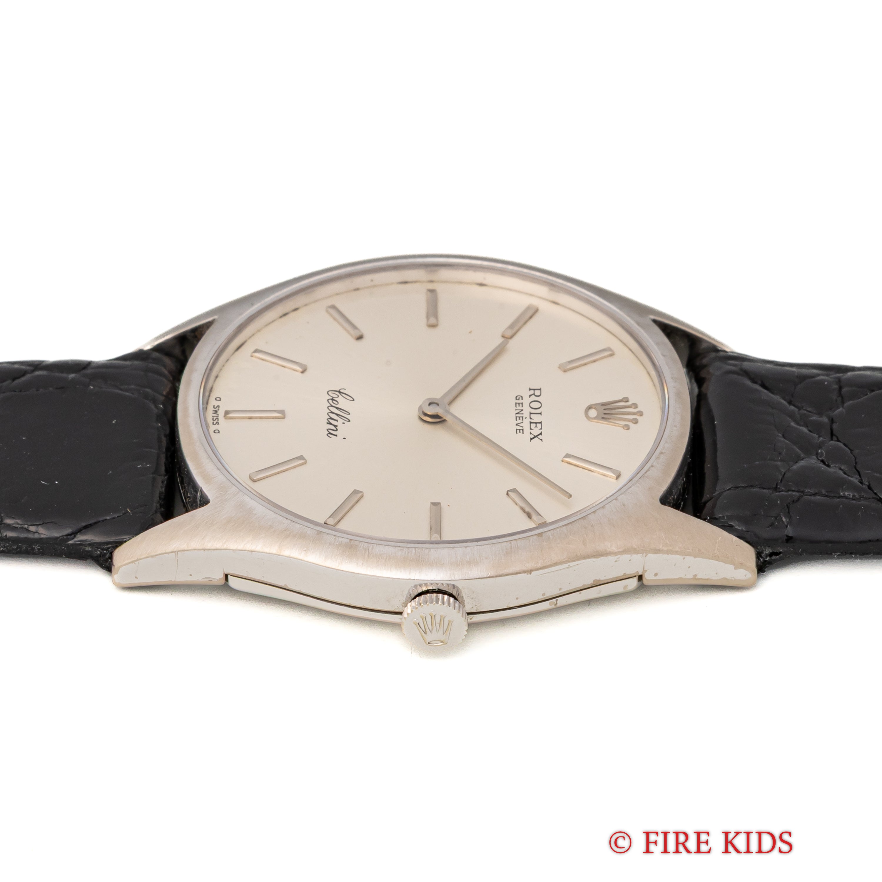 ロレックス チェリーニ 1973年製 18金無垢ケース Ref.3804 手巻 Cal.1600 純正尾錠付き