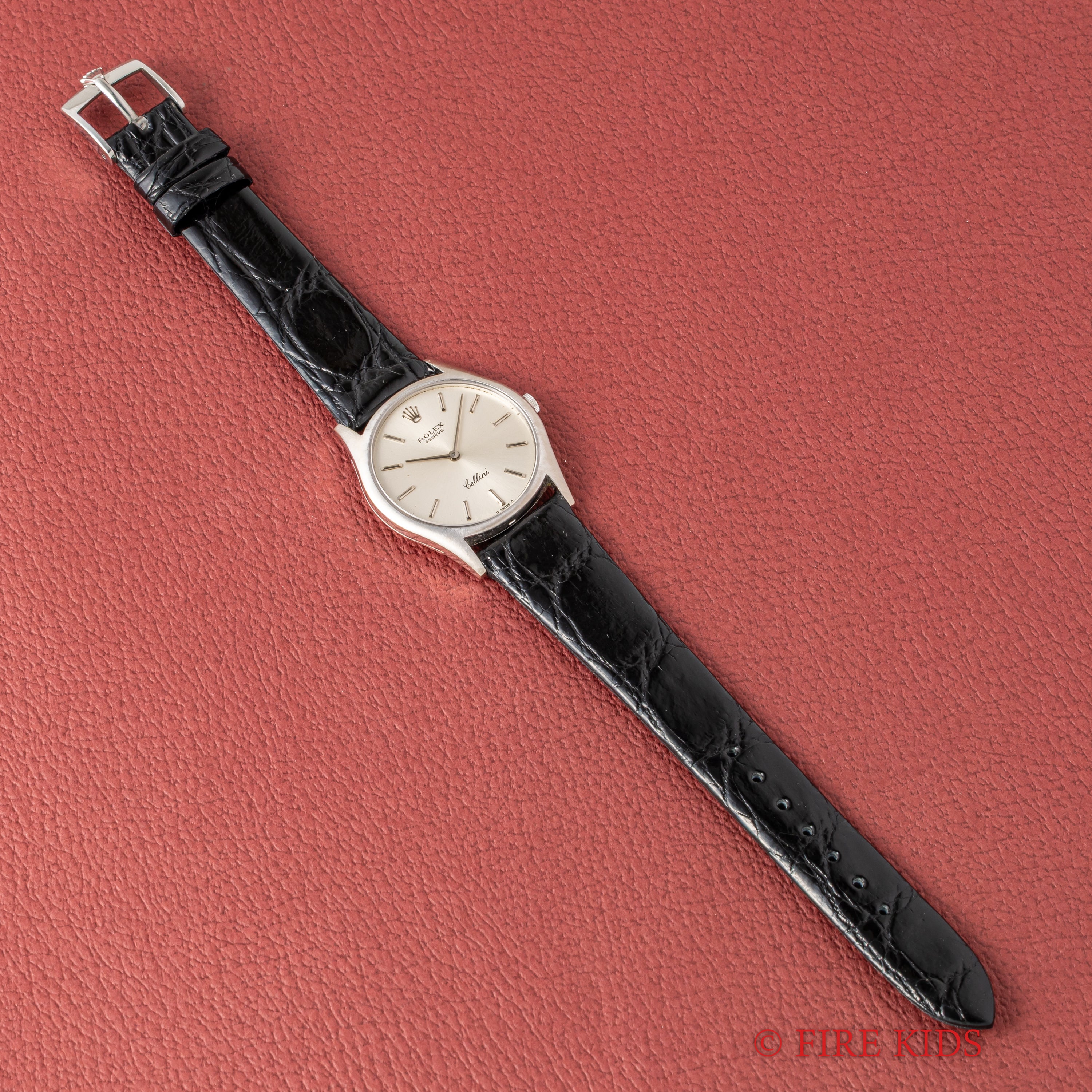 ロレックス チェリーニ 1973年製 18金無垢ケース Ref.3804 手巻 Cal.1600 純正尾錠付き