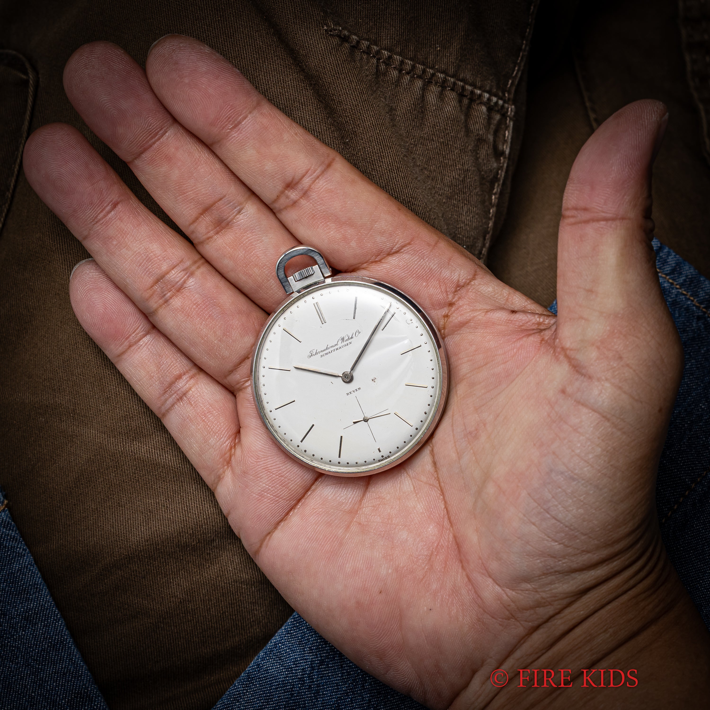 IWC 懐中時計 BEYERダブルネーム Cal.97 スモールセコンド 1963年製