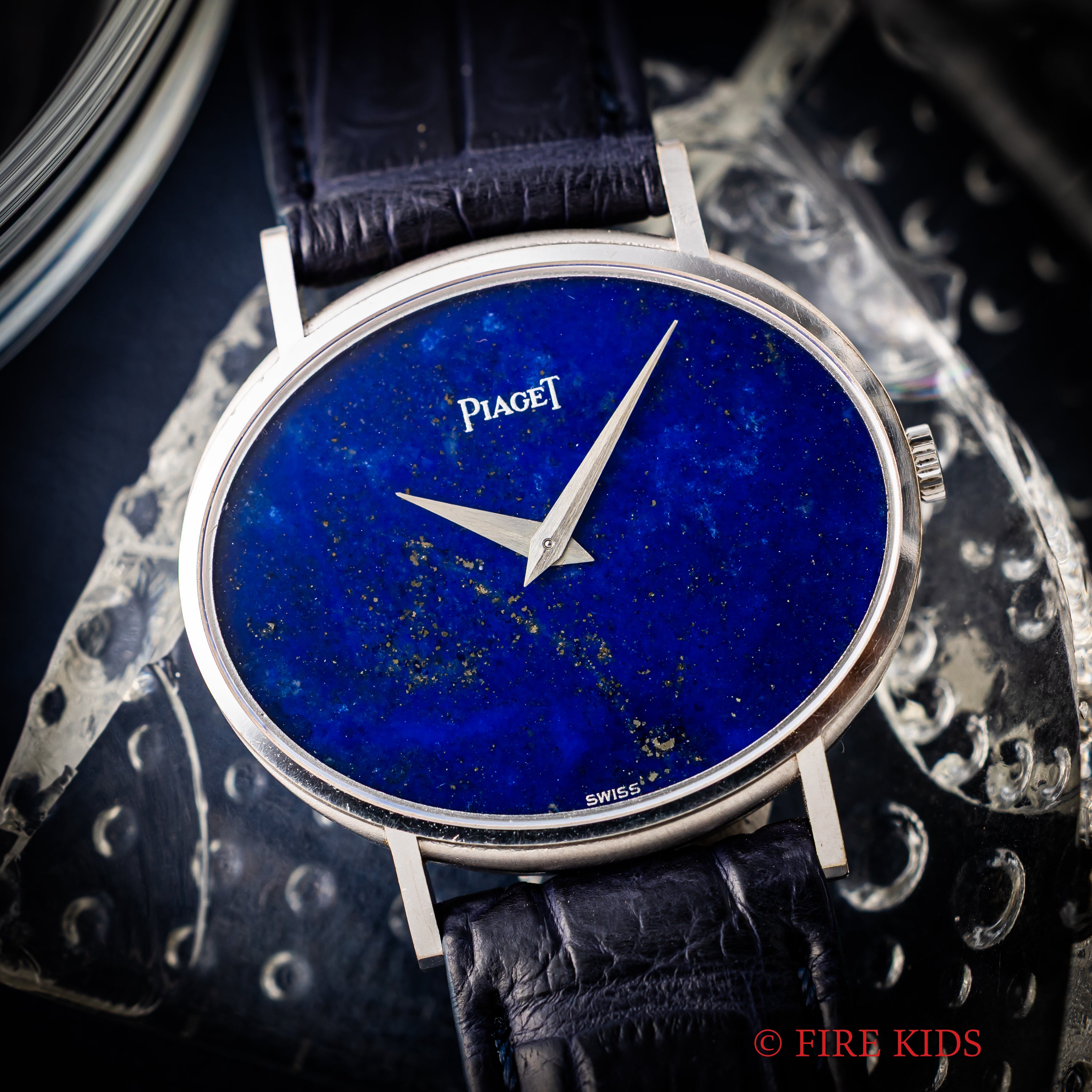 ピアジェ 1980年代製 18金ホワイトゴールド ラピスラズリダイヤル