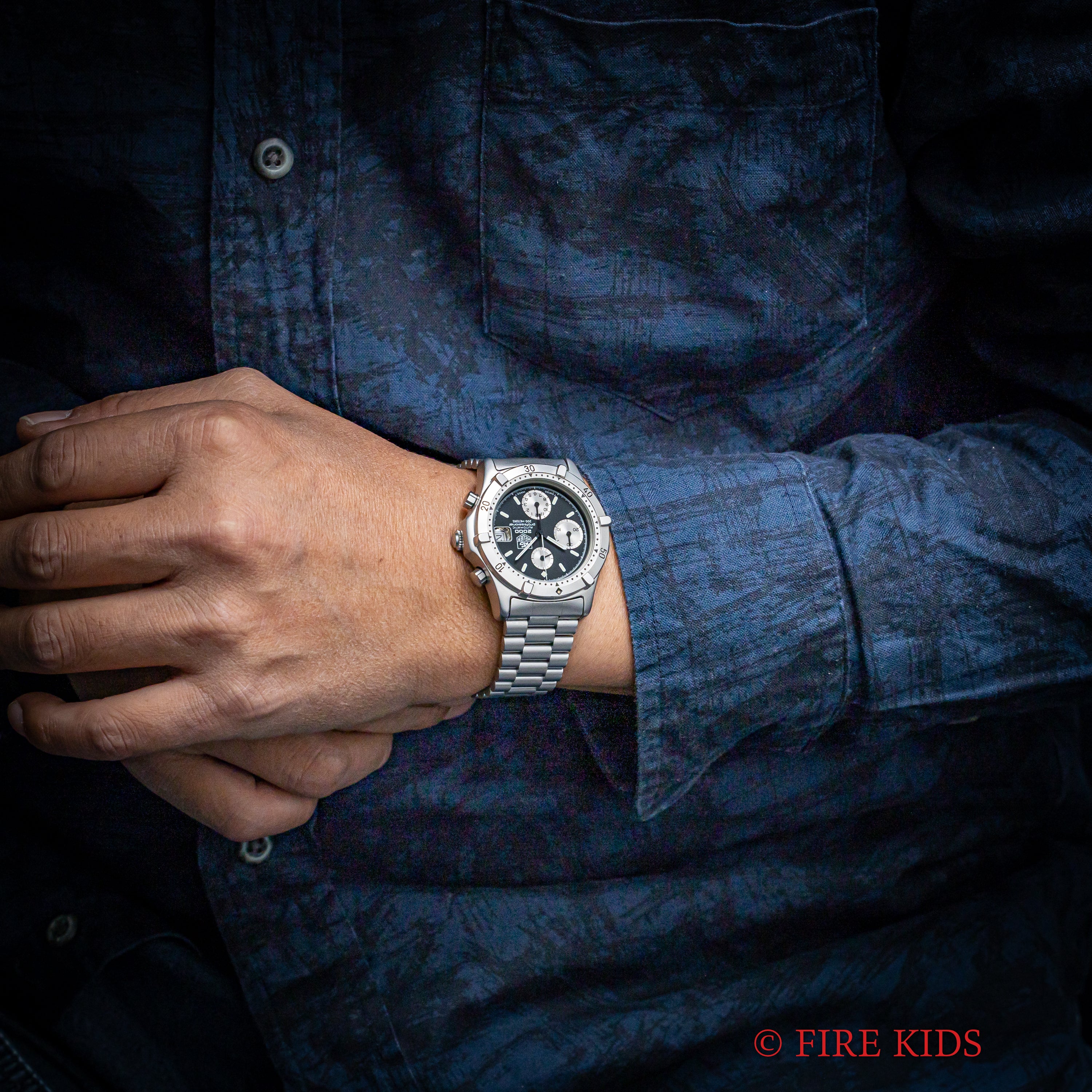 タグホイヤー ダイバーズクロノグラフ 2000プロフェッショナル 自動巻きクロノグラフ 1990年販売ギャラ