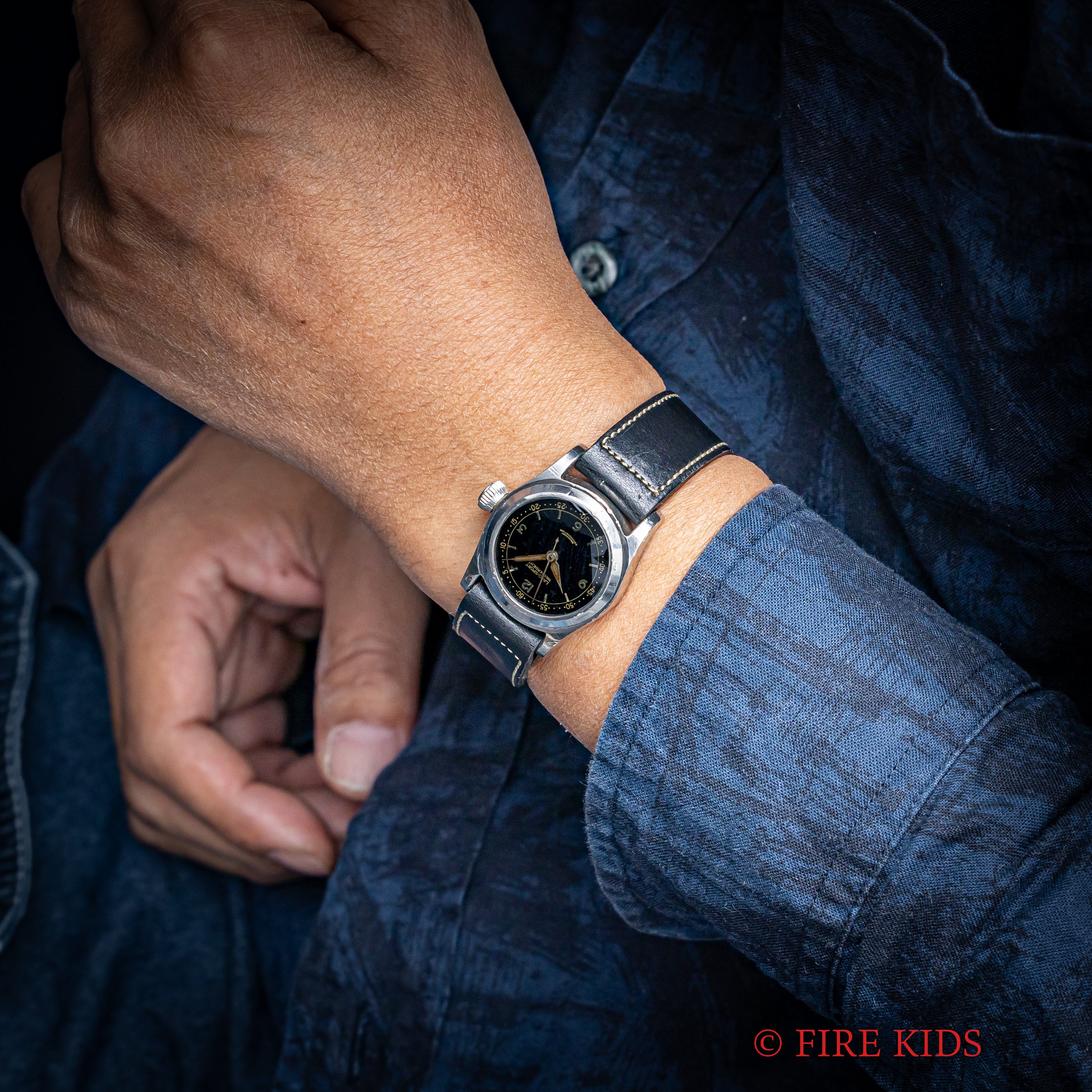 ラコ スポーツ 1930年代後半製 ドイツ時計 手巻き インナーケース ブラック