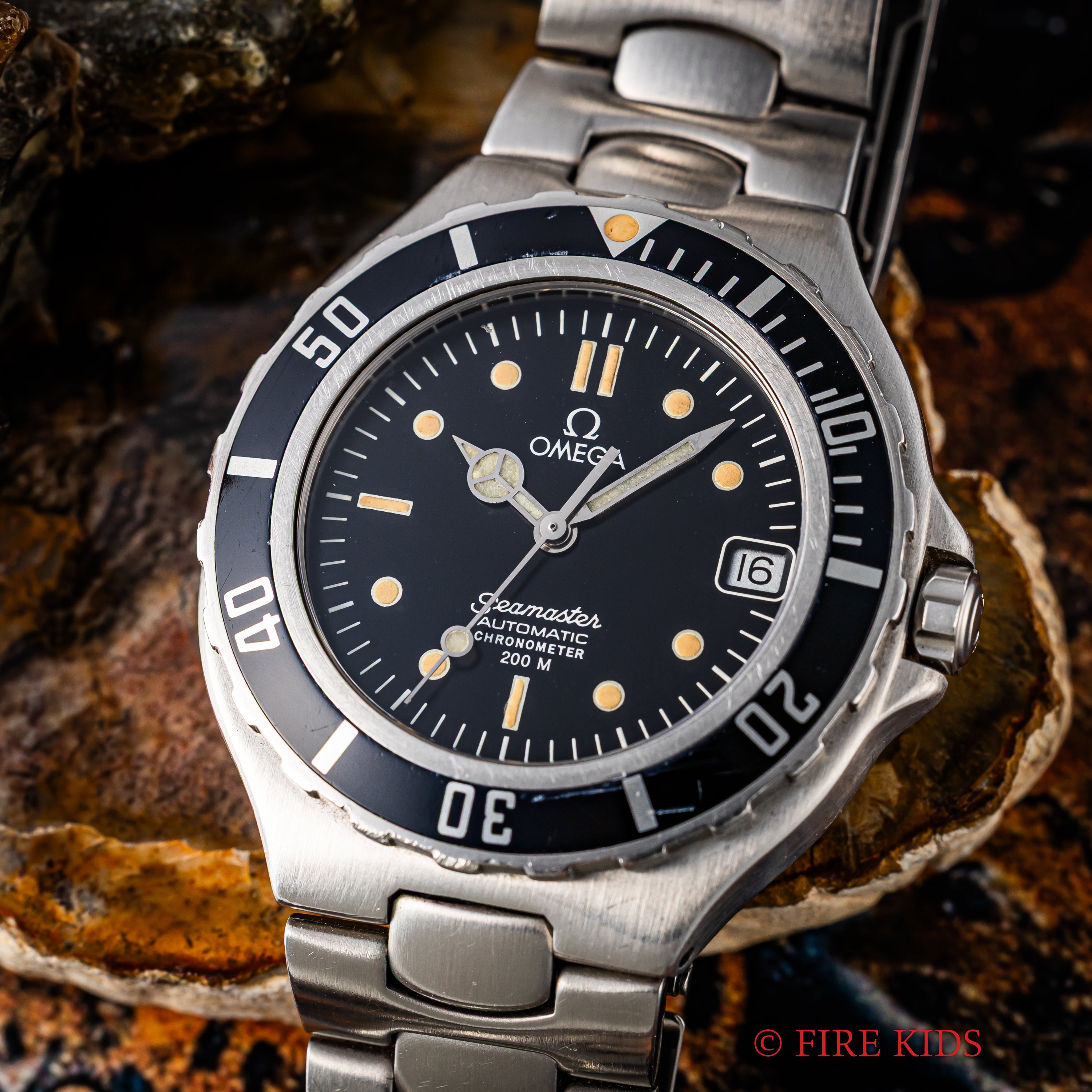 オメガ シーマスター200m プレボンド ミッドサイズ 1988年製 自動巻き ジェンタデザイン