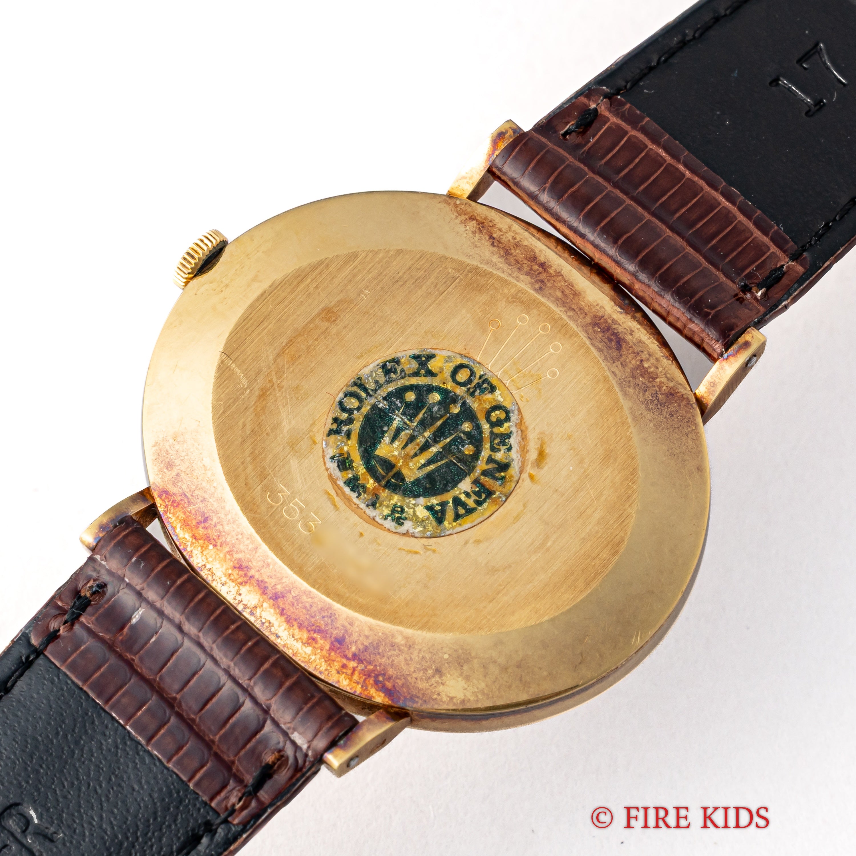 ロレックス チェリーニ レッドグラデーションダイヤル 18金無垢 1972年製 オーバル型 手巻き Ref.4083 王冠GP尾錠