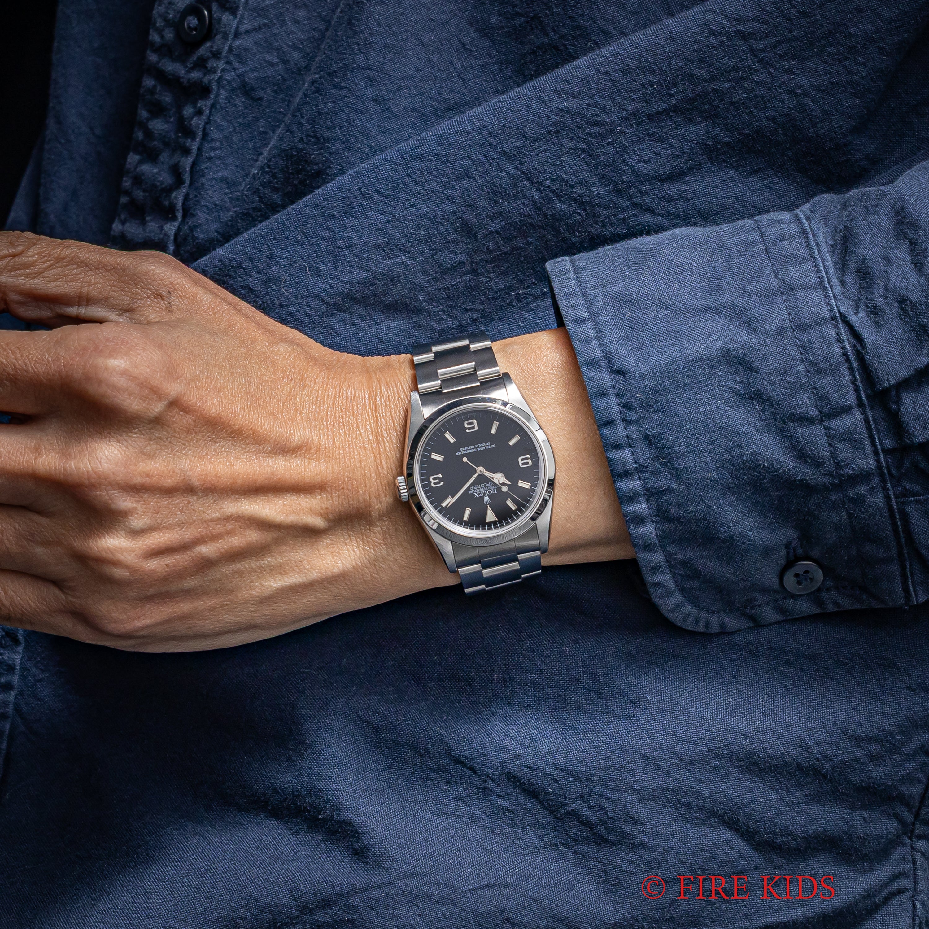 ロレックス エクスプローラー 1991年製 Ref.14270 トリチウム夜光 純正シングルロックブレス ギャラ付