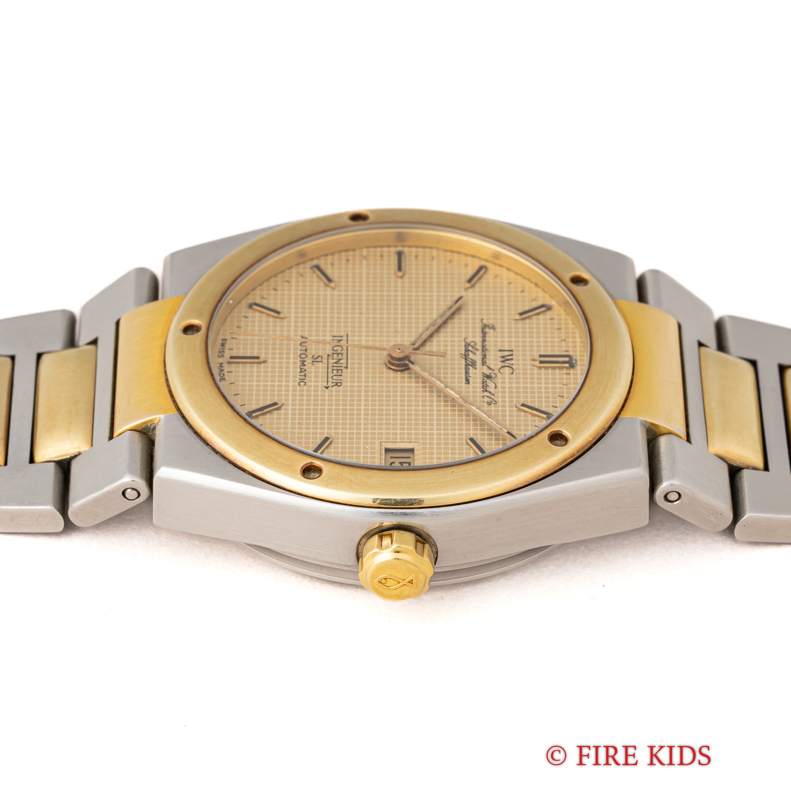 IWC インヂュニアSL 1989年製 Ref.3506 コンビ ジェンタデザイン 耐磁時計 自動巻きクロノメーター