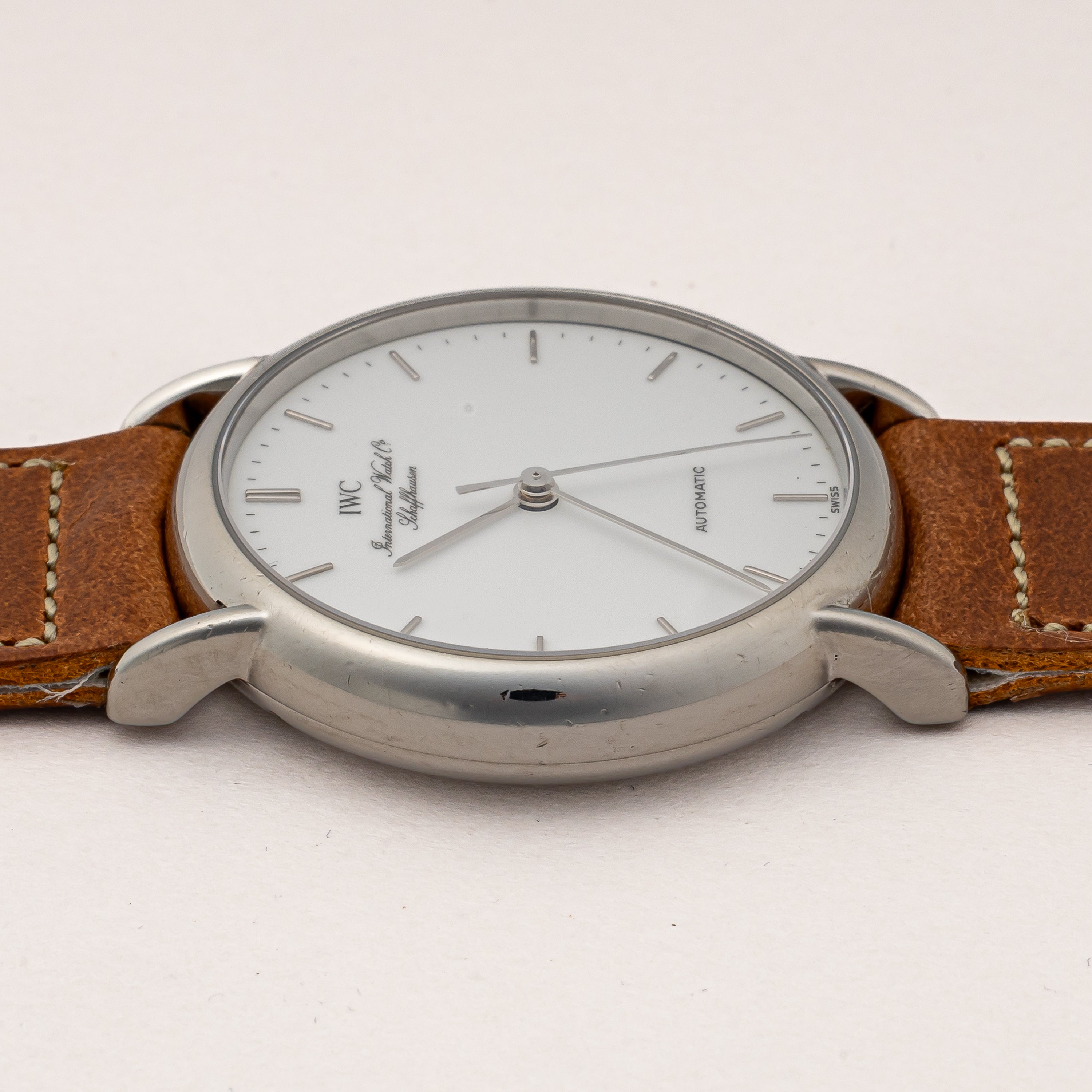 IWC ポートフィノ ノンデイト 1991年製 自動巻 ホワイトエナメルダイヤル 純正尾錠付き