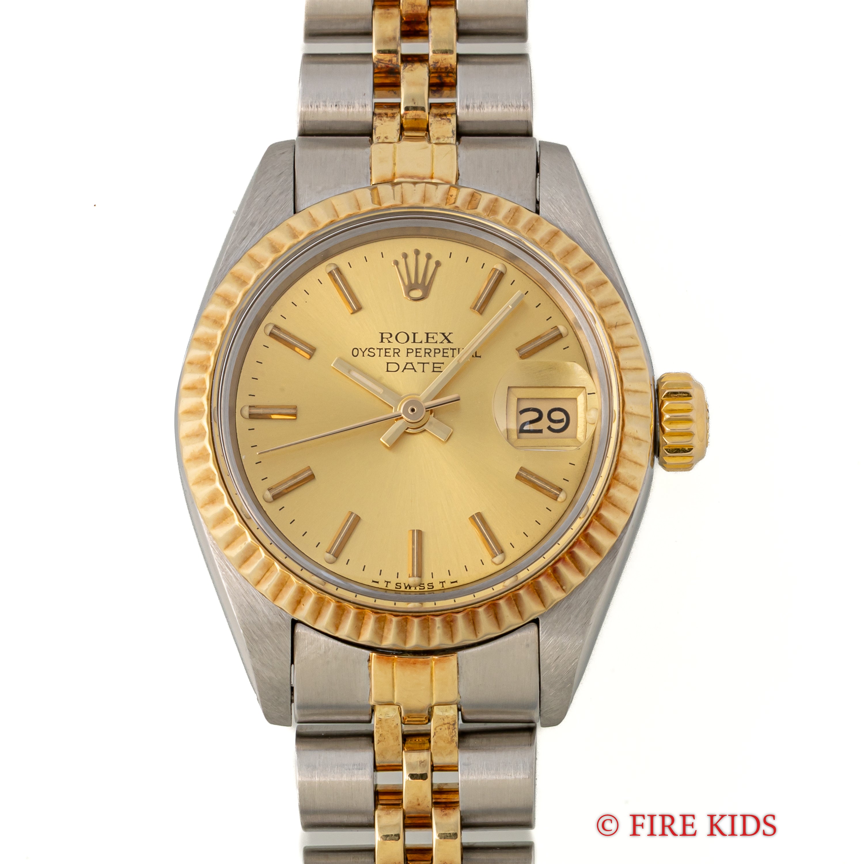 ロレックス オイスターパーペチュアルデイト 1980年製 レディース Ref,6917 自動巻き ギャラ付き