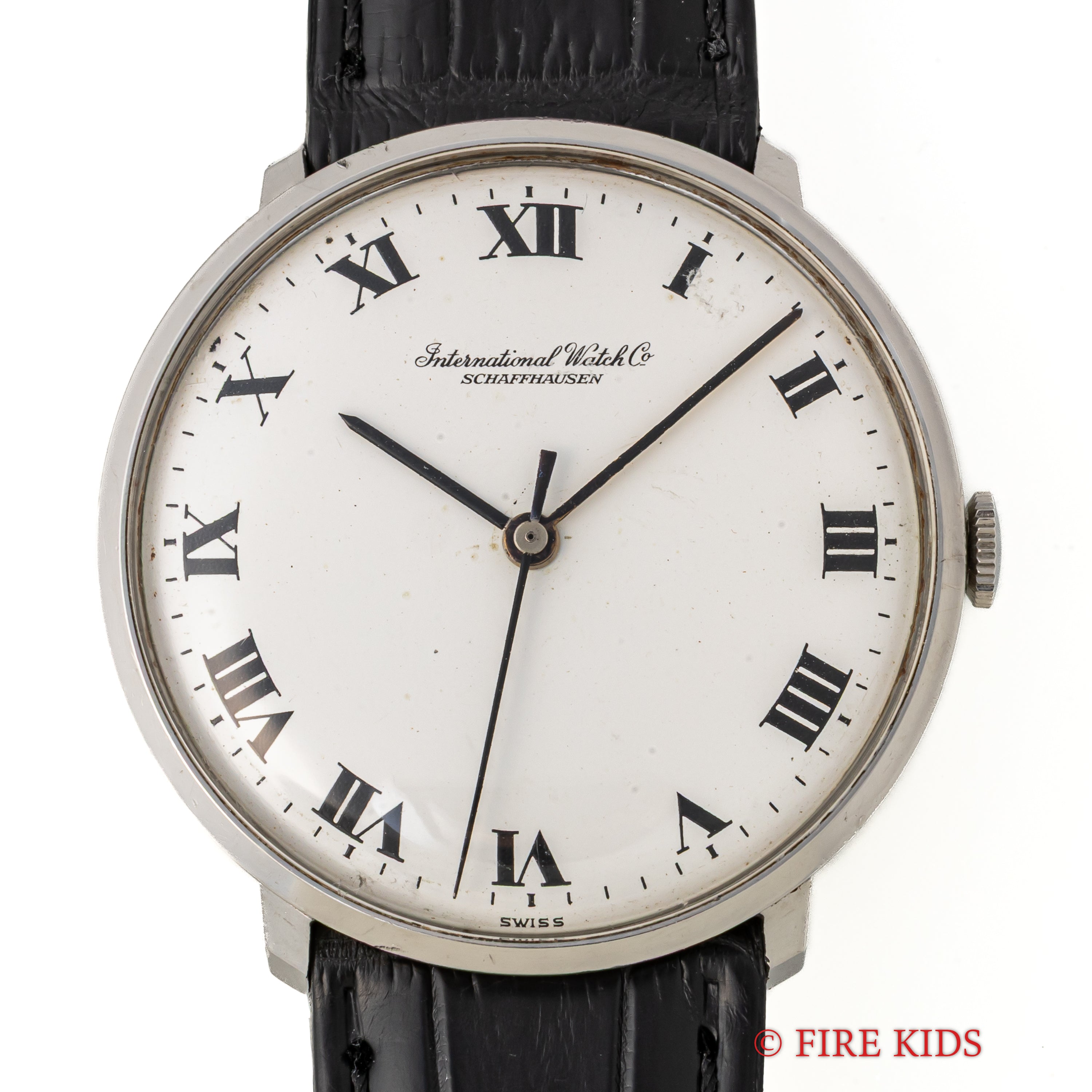 IWC ラウンドケース 1970年製 手巻き Cal.402 ホワイトローマンダイヤル