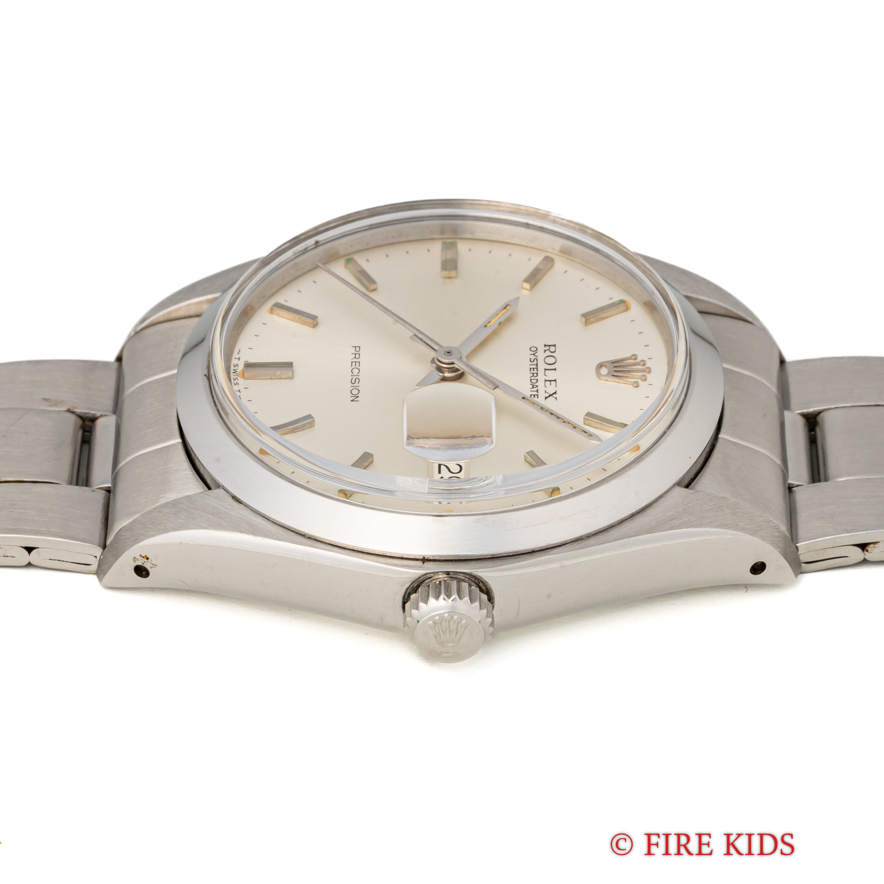 ロレックス オイスターデイト 1973年製 Ref.6694 シルバーダイヤル 手巻 純正巻きブレス